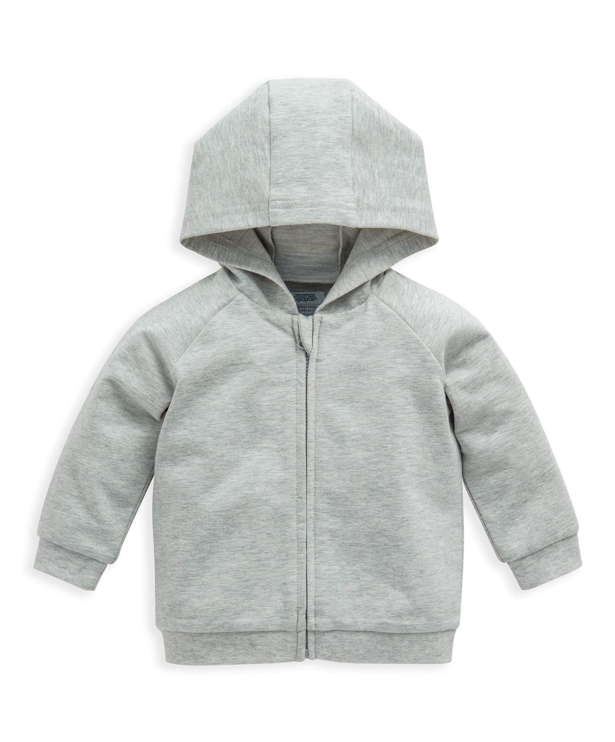 كنزة بغطاء رأس - رمادي image number 1