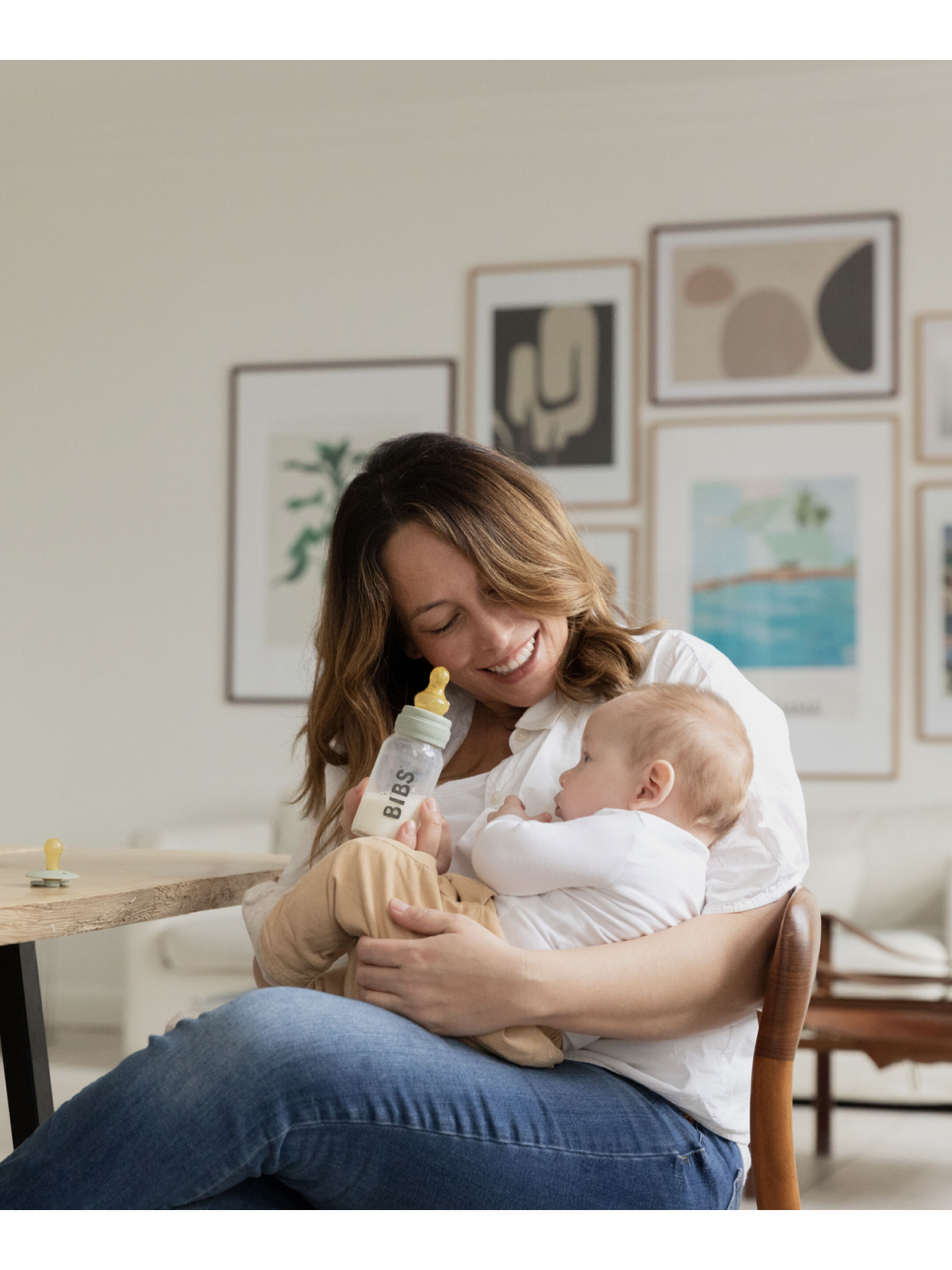 مجموعة حلمات زجاجات رضاعة بيبس متوسطة التدفق - قطعتان image number 3