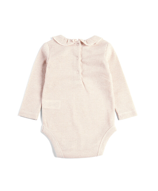 لباس قطعة واحدة لامع بكشكش لباس قطعة واحدة لامع بكشكش image number 3