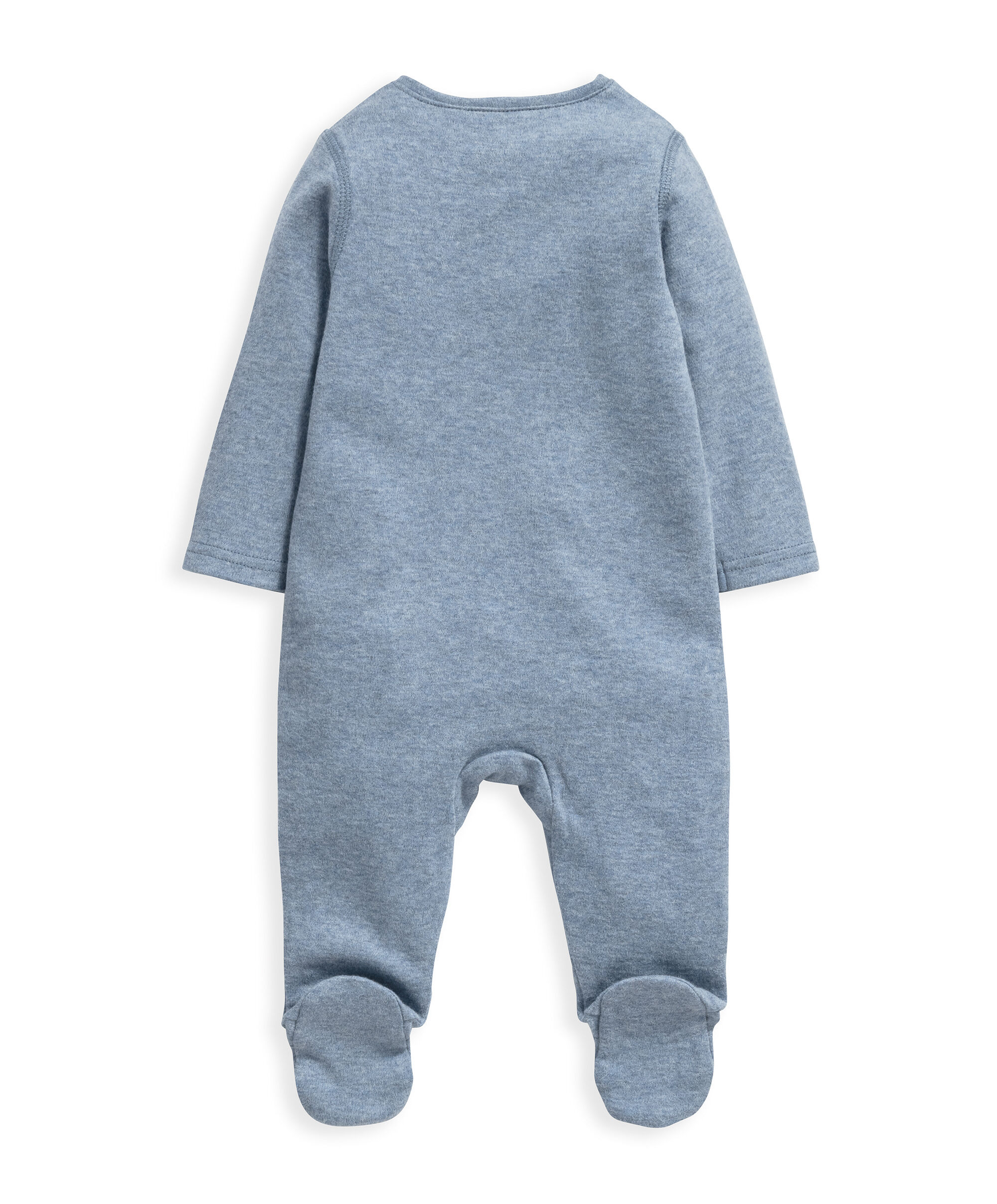 لباس الكل في واحد بسحّاب ودرجات أزرق مدمجة image number 2