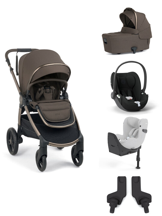 Ocarro 2 Pushchair and Carrycot Bundle with Cybex Cloud T i-Size Infant Car Seat, Adaptor, and Base (5 Pieces) – Crema Ocarro 2 Pushchair and Carrycot Bundle with Cybex Cloud T i-Size Infant Car Seat, Adaptor, and Base (5 Pieces) – Crema image number 1