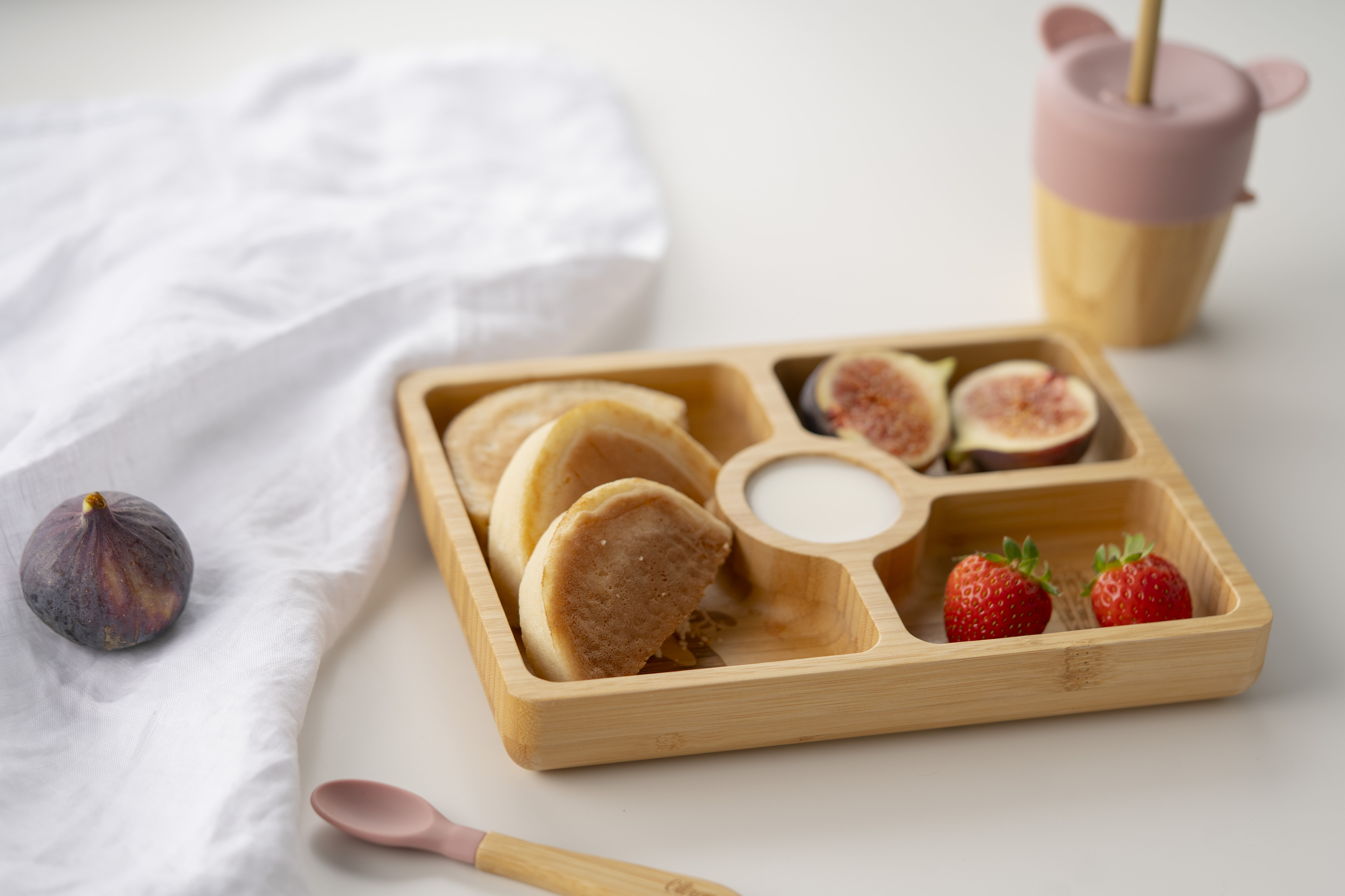 كوب بامبو عضوي بأغطية من سيترون - وردي فاتح image number 4