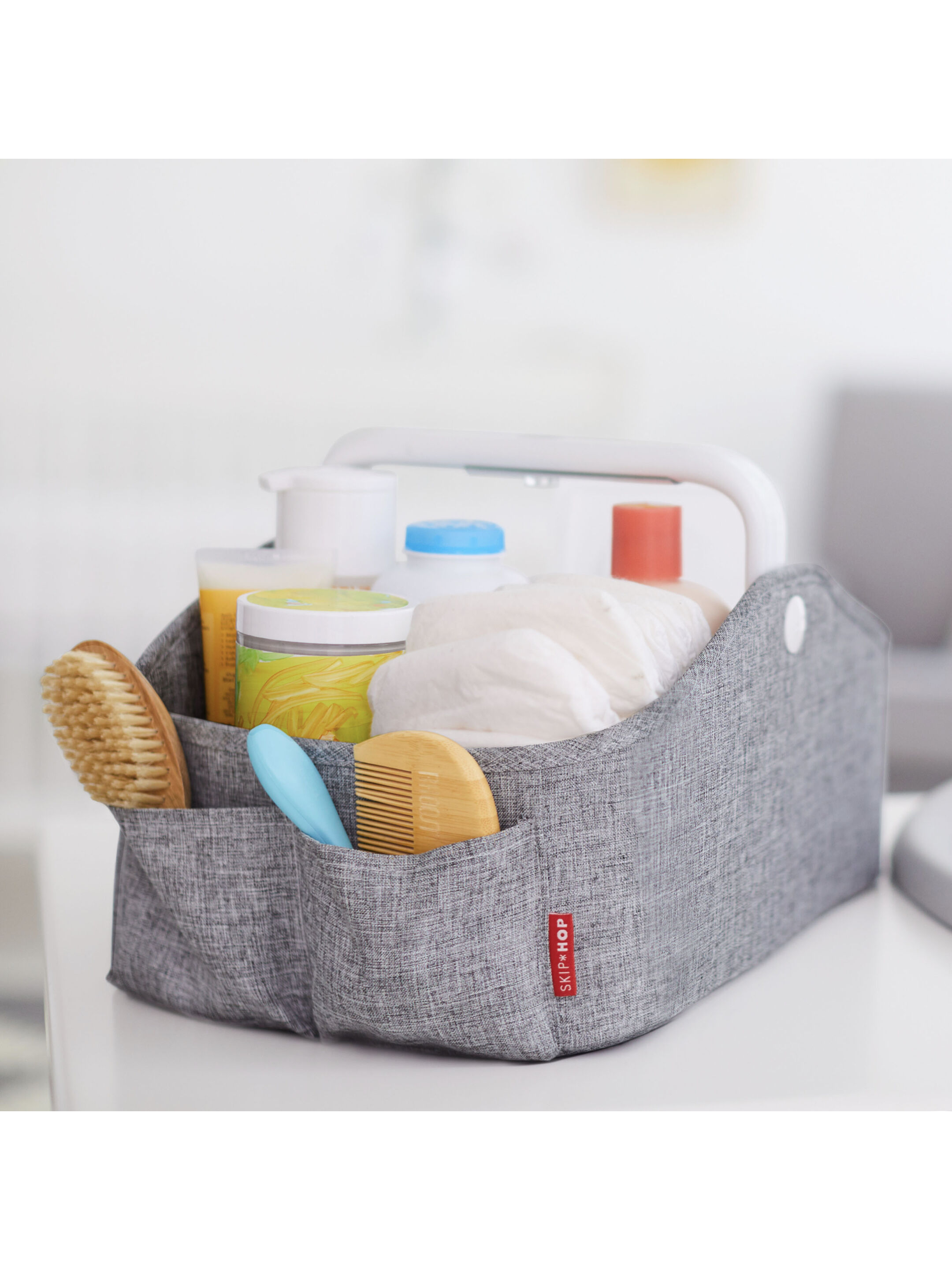 سلة حفاضات بإضاءة من سكيب هوب - رمادي image number 4