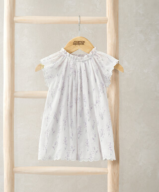 فستان منسوج بنقشة لافندر بالكامل فستان منسوج بنقشة لافندر بالكامل