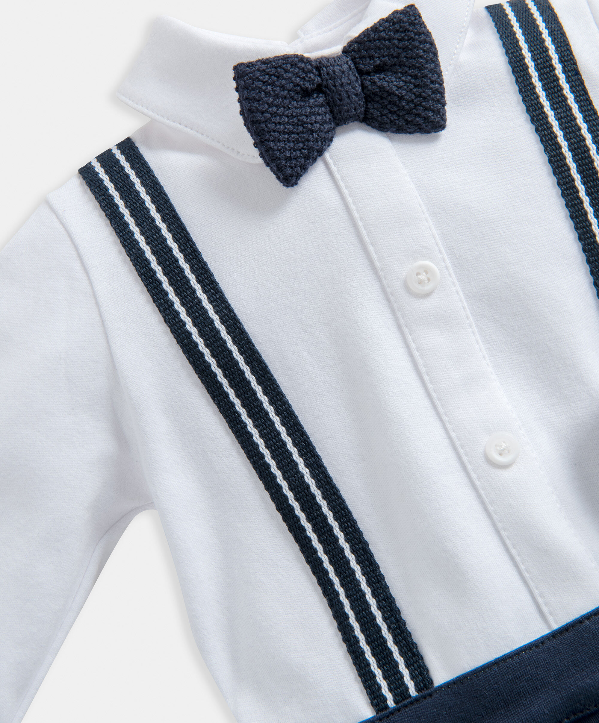 طقم الكل في واحد بحمالات للزينة - كحلي image number 3