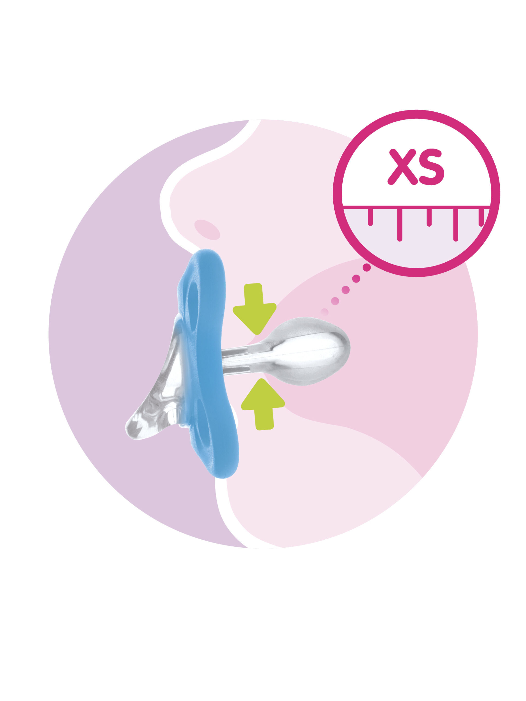 مجموعة لهايات مام بايبي كومفرت سيليكون من الولادة إلى ثلاث أشهر - وردي وبيج، قطعتين image number 4