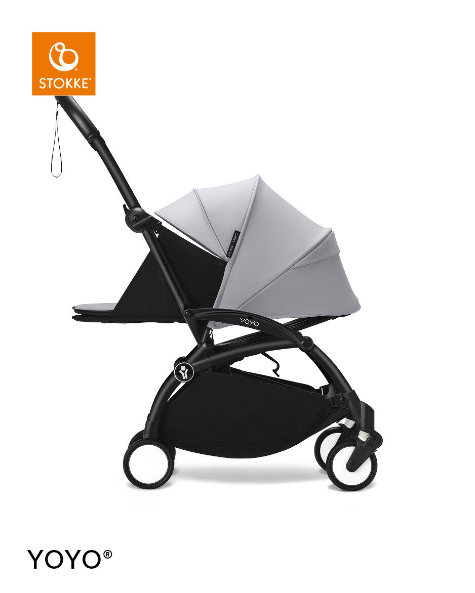 Stokke YOYO3 Black Frame with 0+ Newborn Pack Stone image number 3