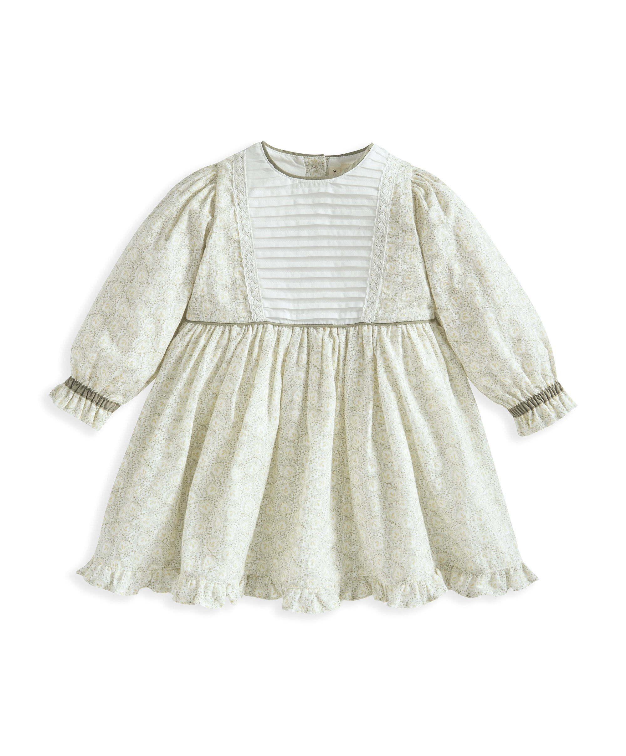 فستان بطيات محاكة في الأمام image number 2