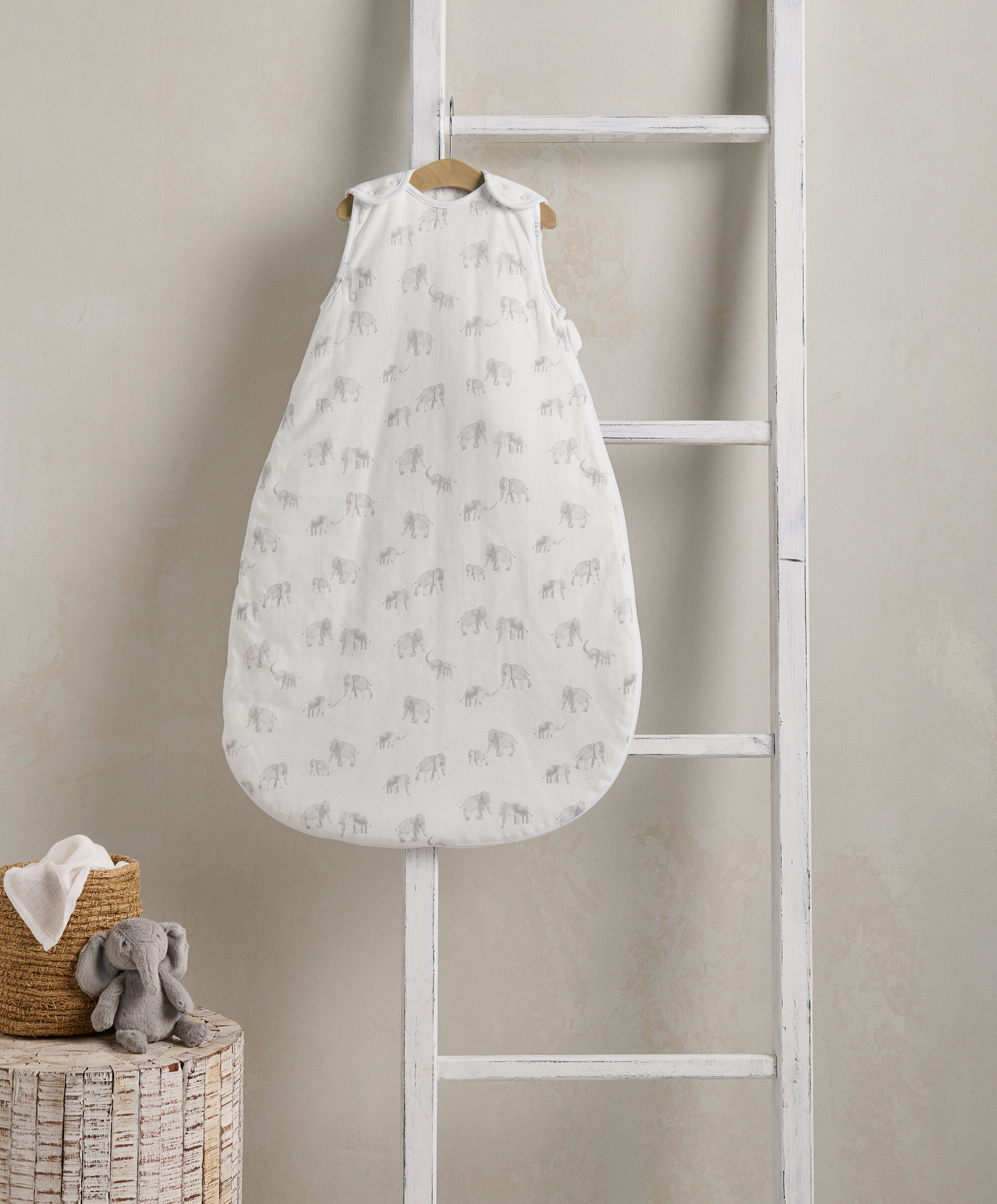 كيس نوم دريم بود للأطفال منذ الولادة حتى 6 شهور بنقشة فيل - معدل دفء 2.5