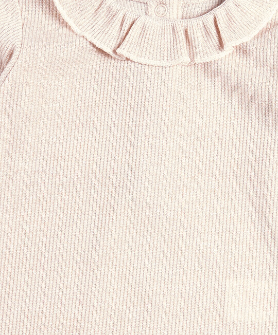 لباس قطعة واحدة لامع بكشكش لباس قطعة واحدة لامع بكشكش image number 4