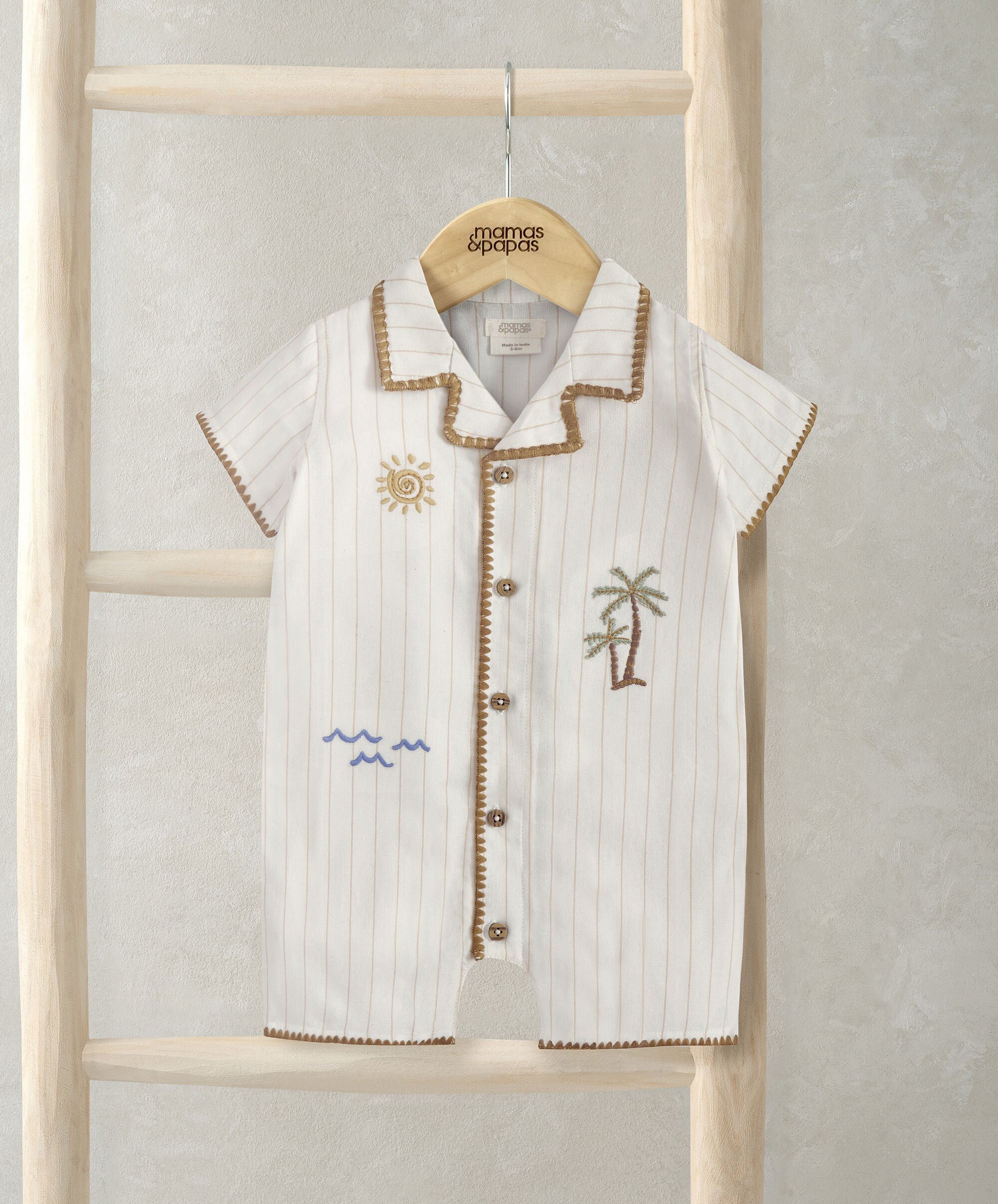 رومبر بتصميم قميص كتان