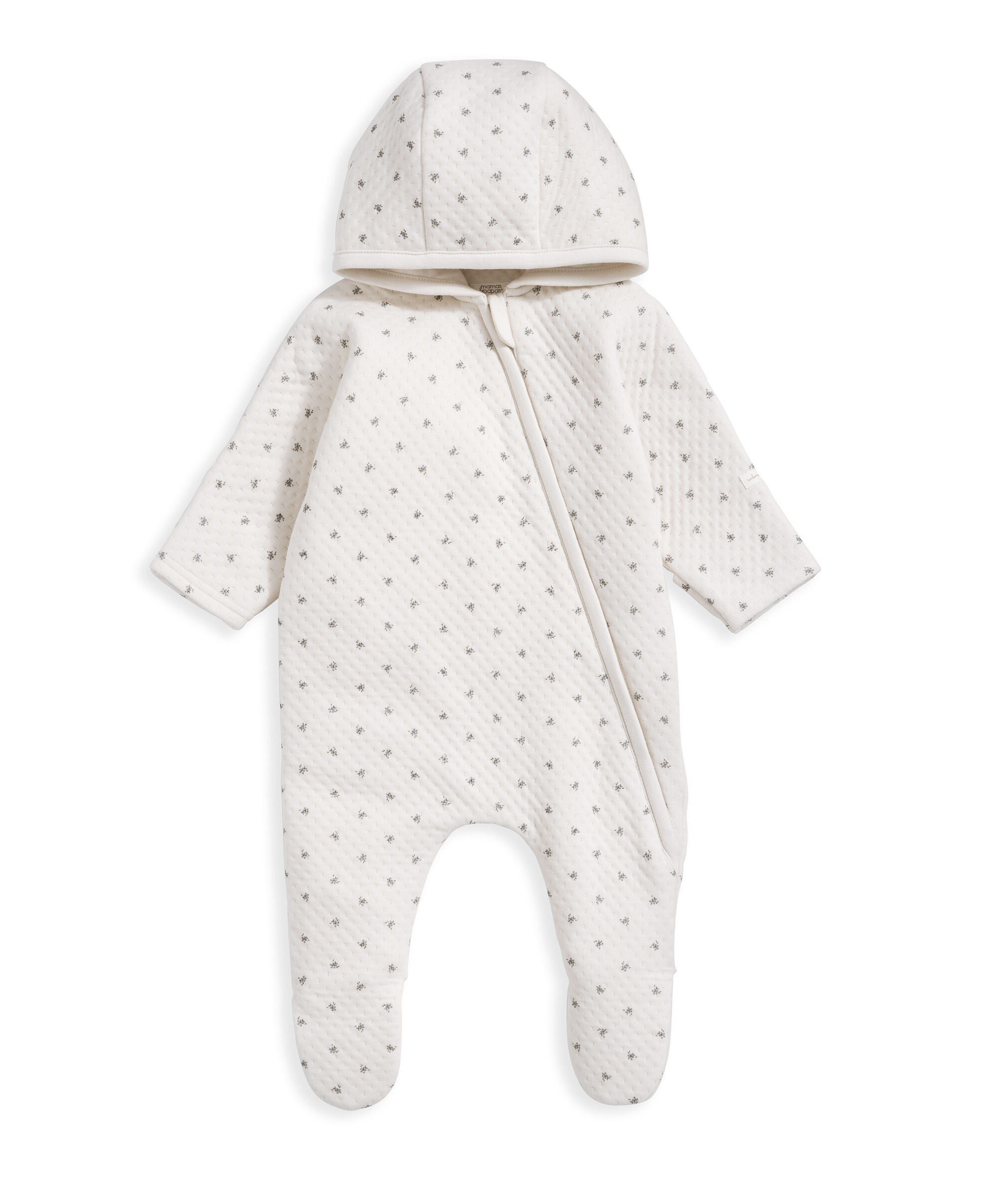 أوفرول جيرسيه بنقشة زهور - أزرق image number 2