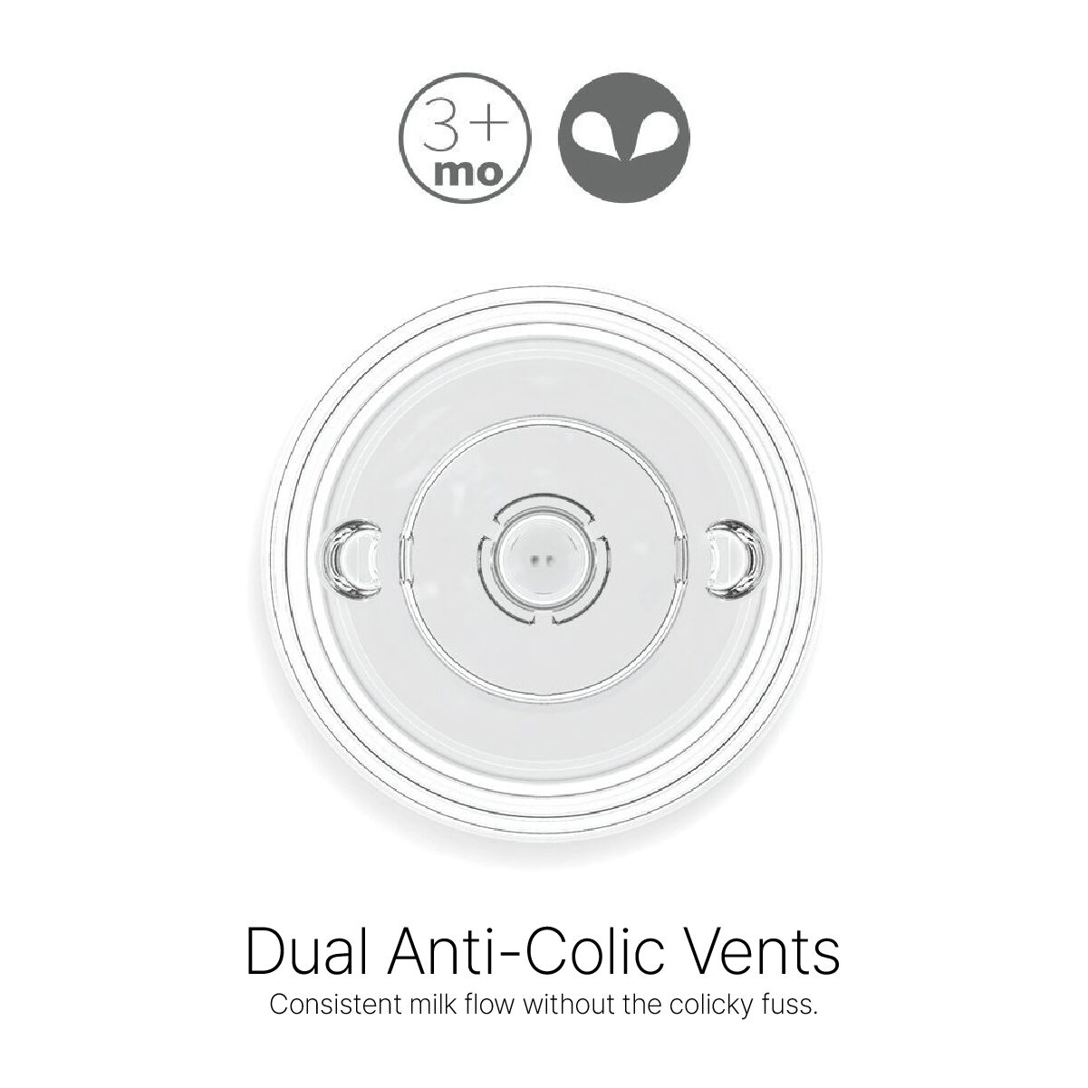 مجموعة حلمات كوموتومو شفافة ناتشورال تيت (تدفق متوسط) سيليكون، قطعتين image number 4