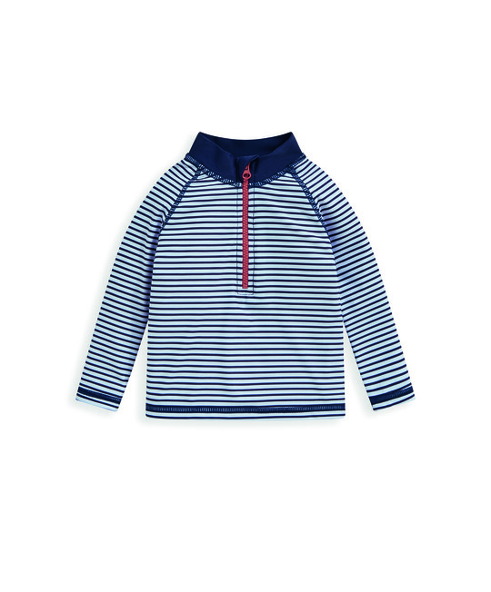 تي شيرت سباحة مخطط بأكمام طويلة تي شيرت سباحة مخطط بأكمام طويلة image number 2