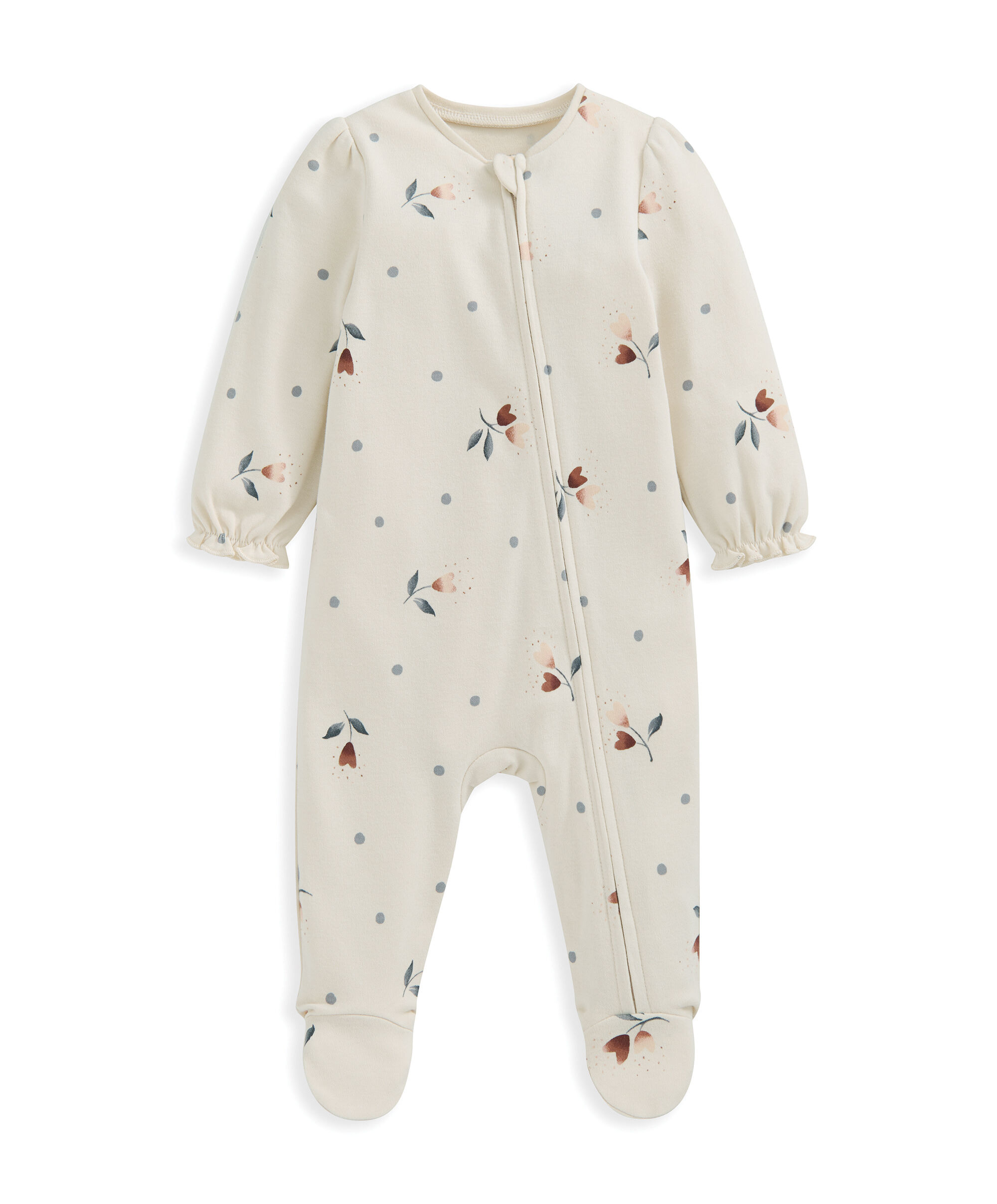 لباس الكل في واحد بنقشة قلوب وزهور image number 2