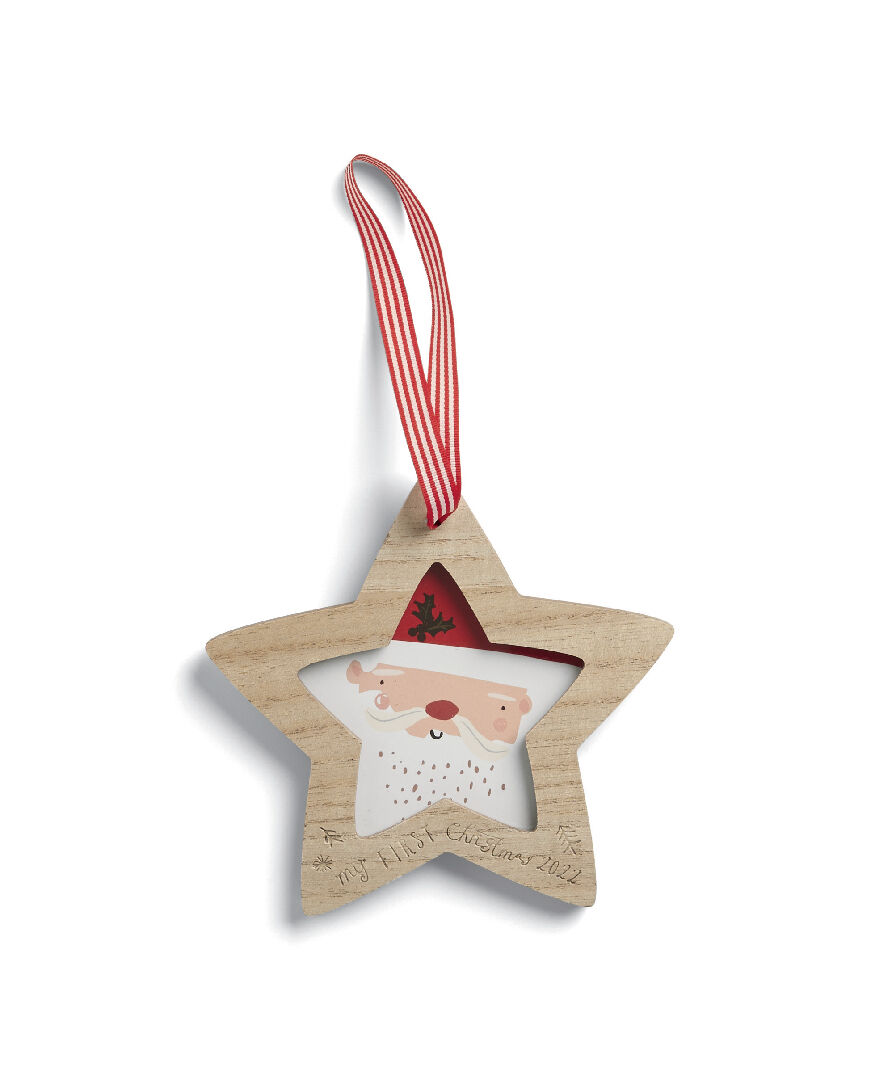 إطار صور خشب بتصميم نجمة image number 1