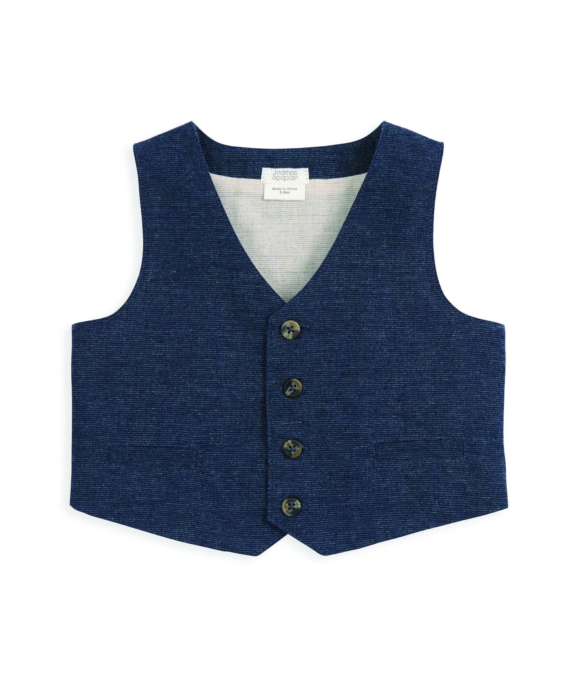 بدلة باللون الكحلي، ثلاث قطع image number 3