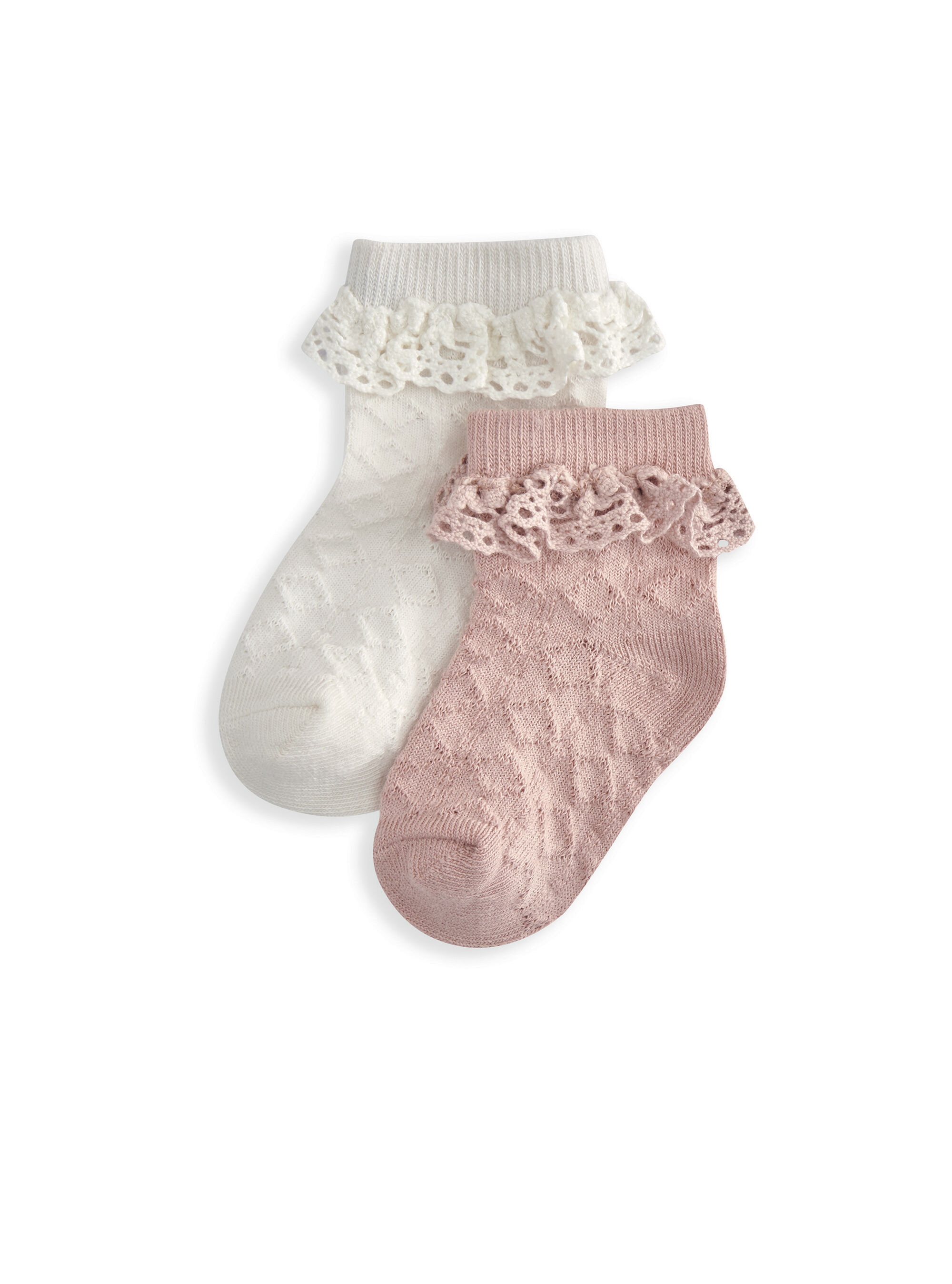 جوارب مزينة بكشكش (طقم من قطعتين) image number 1