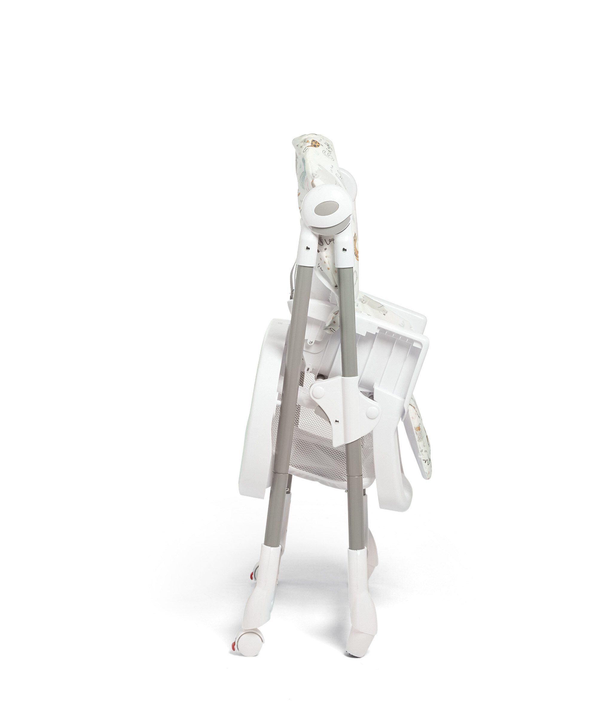 كرسي سناكس مرتفع بنقشة حيوانات وأحرف image number 4