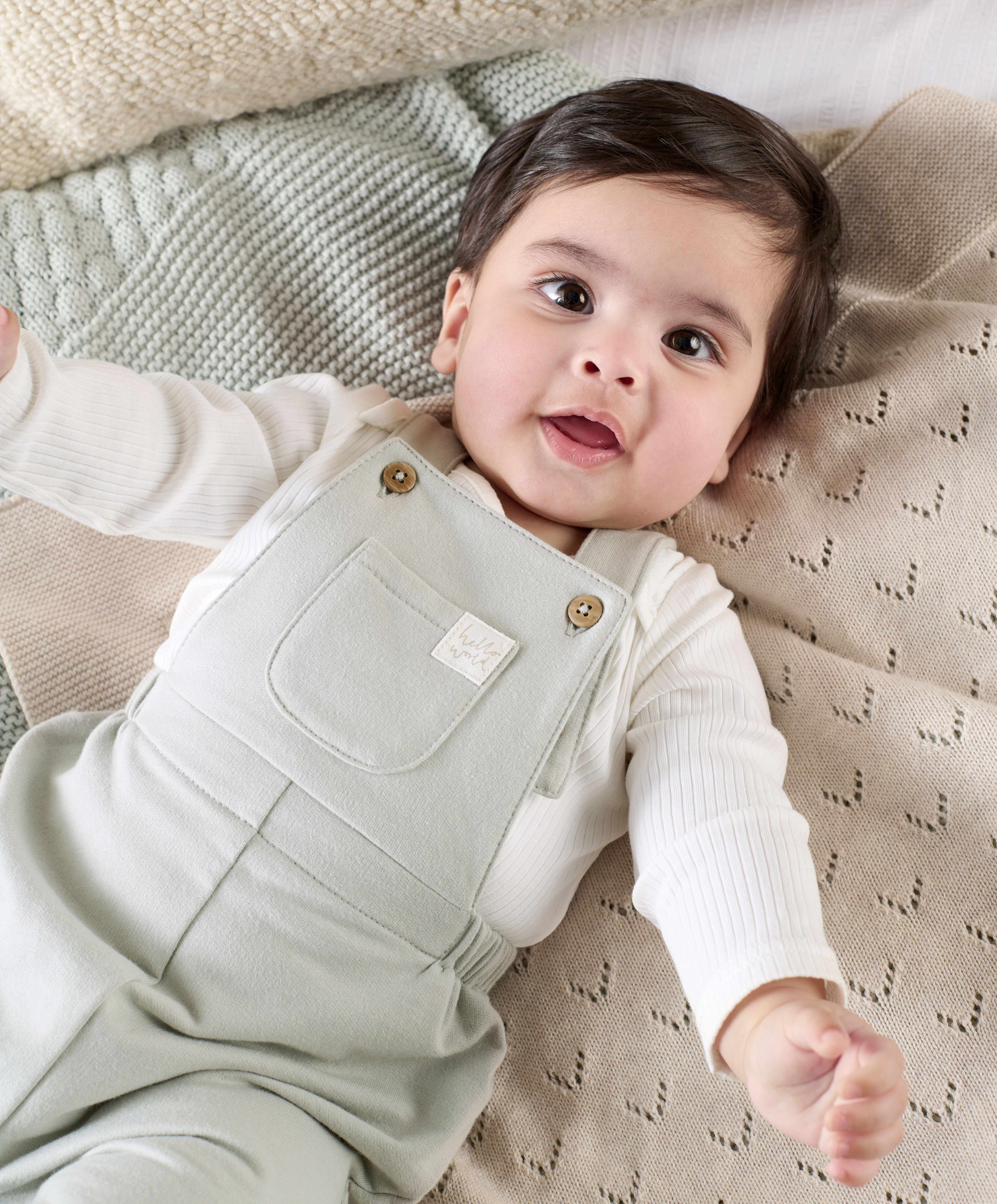 طقم لباس قطعة واحدة ودنغري جيرسيه - أخضر image number 7