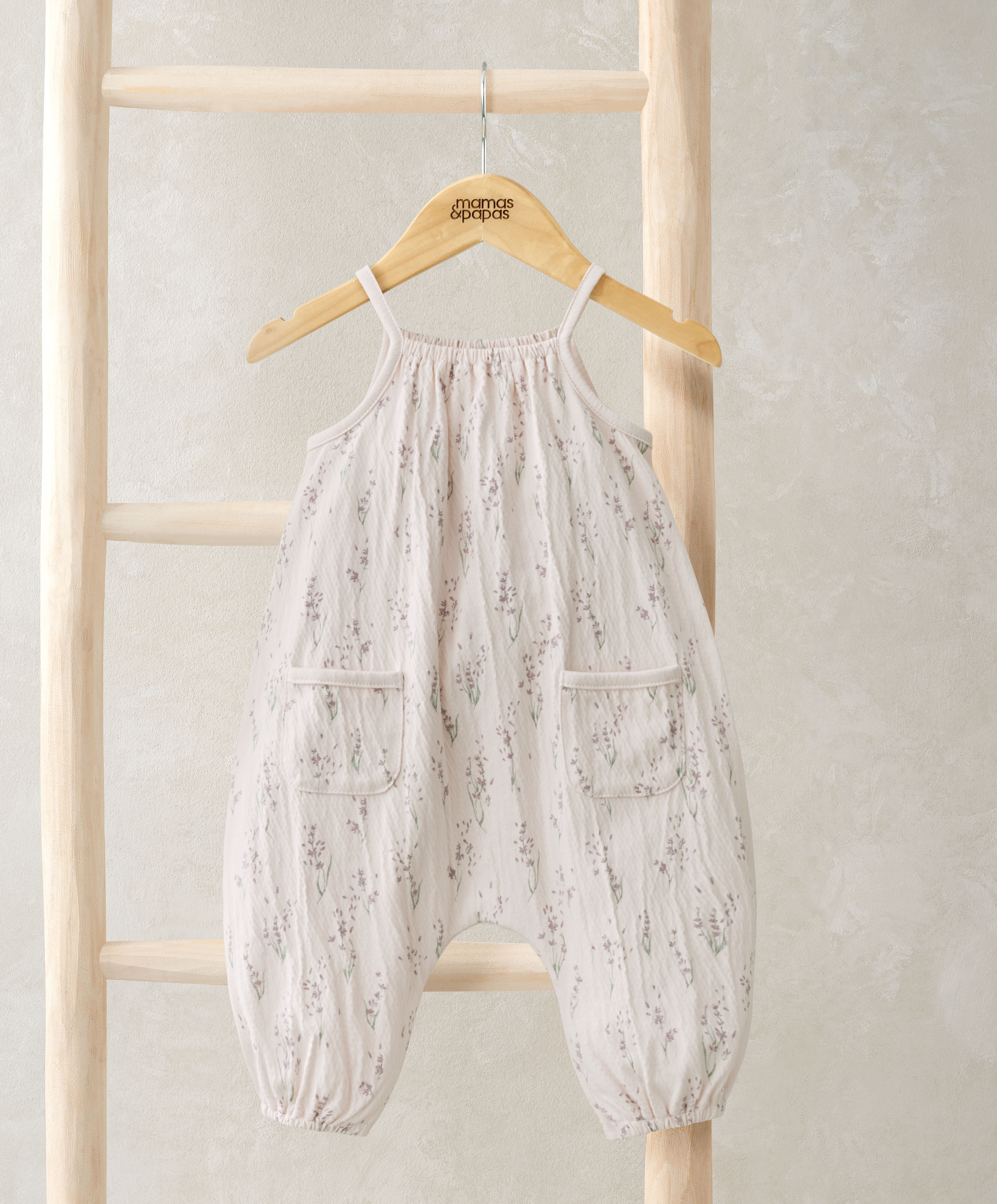 رومبر فضفاض بنقشة زهور اللافندر