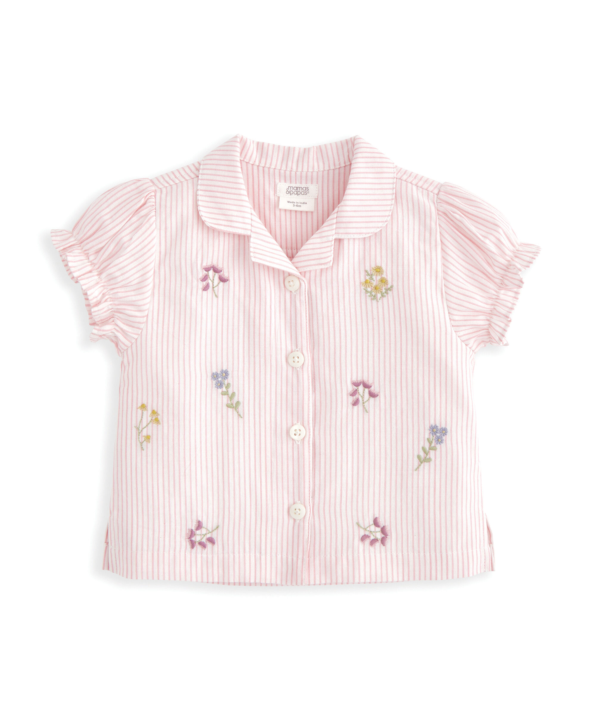 بيجاما منسوجة مطرزة image number 3