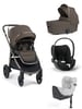 Ocarro 2 Pushchair and Carrycot Bundle with Cybex Cloud T i-Size Infant Car Seat and Base (4 Pieces) - Eclipse