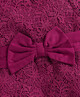 LACE BOW RMPER:BERRY:12-18 image number 3