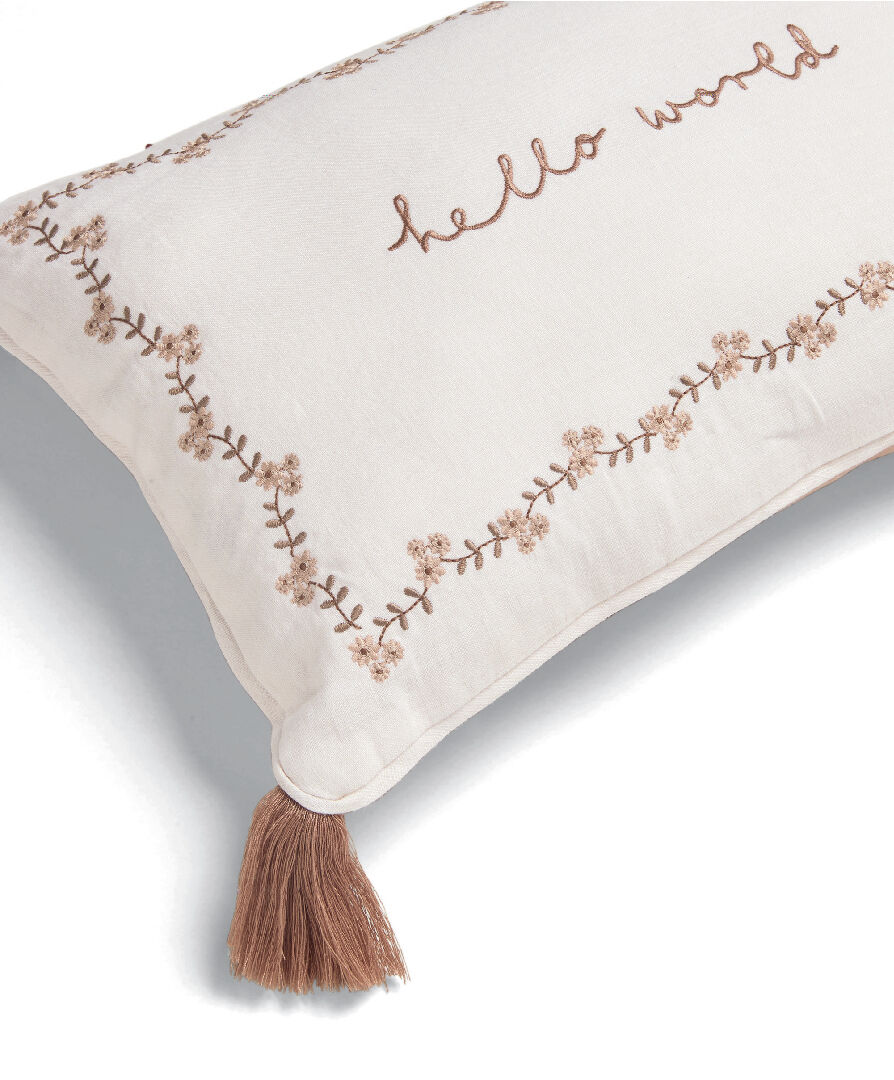 وسادة ويلكم تو ذا وورلد - نقشة زهور image number 2