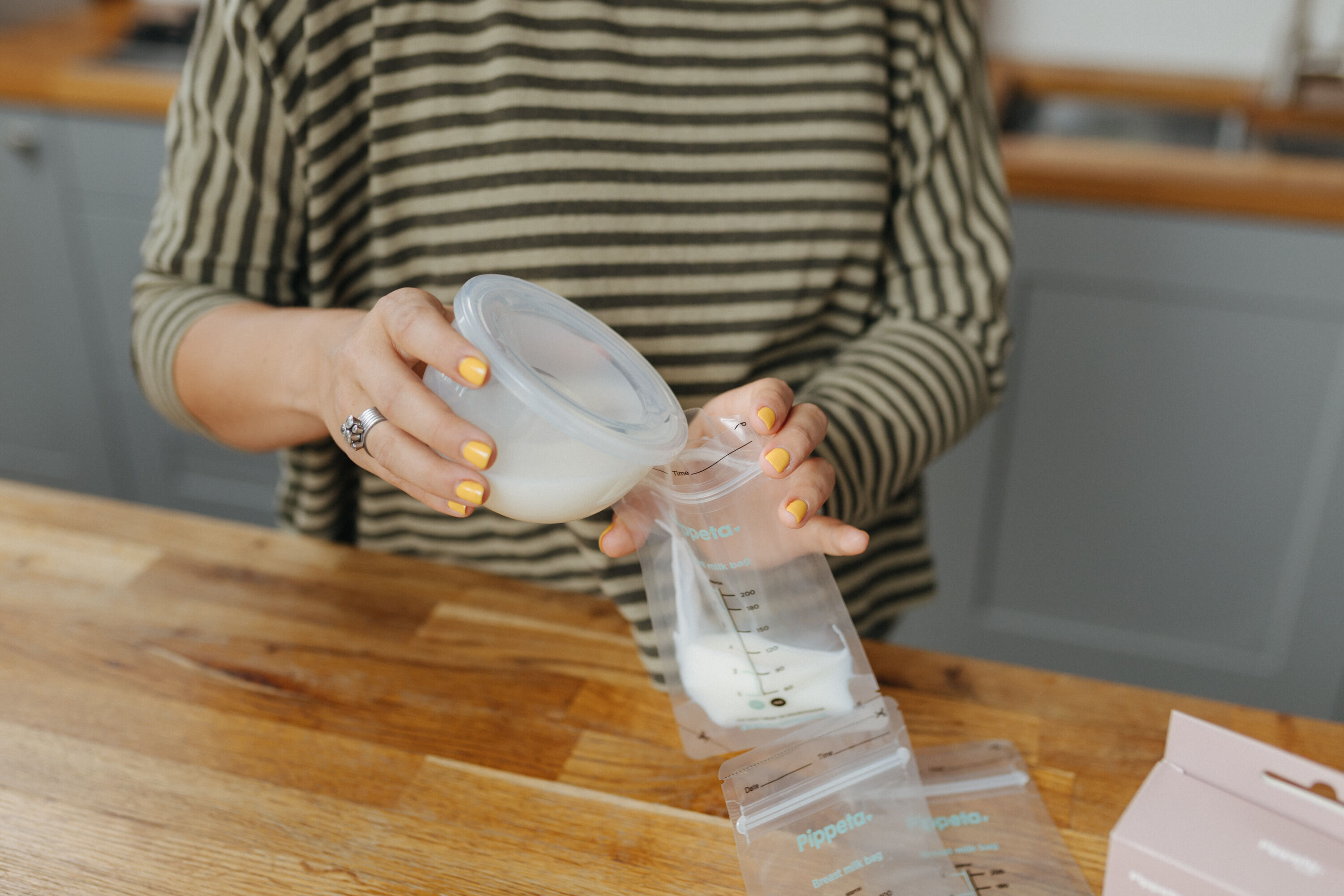 أكياس تخزين الحليب الطبيعي بسعة 200 ملل من بيبيتا - 30 قطعة image number 2