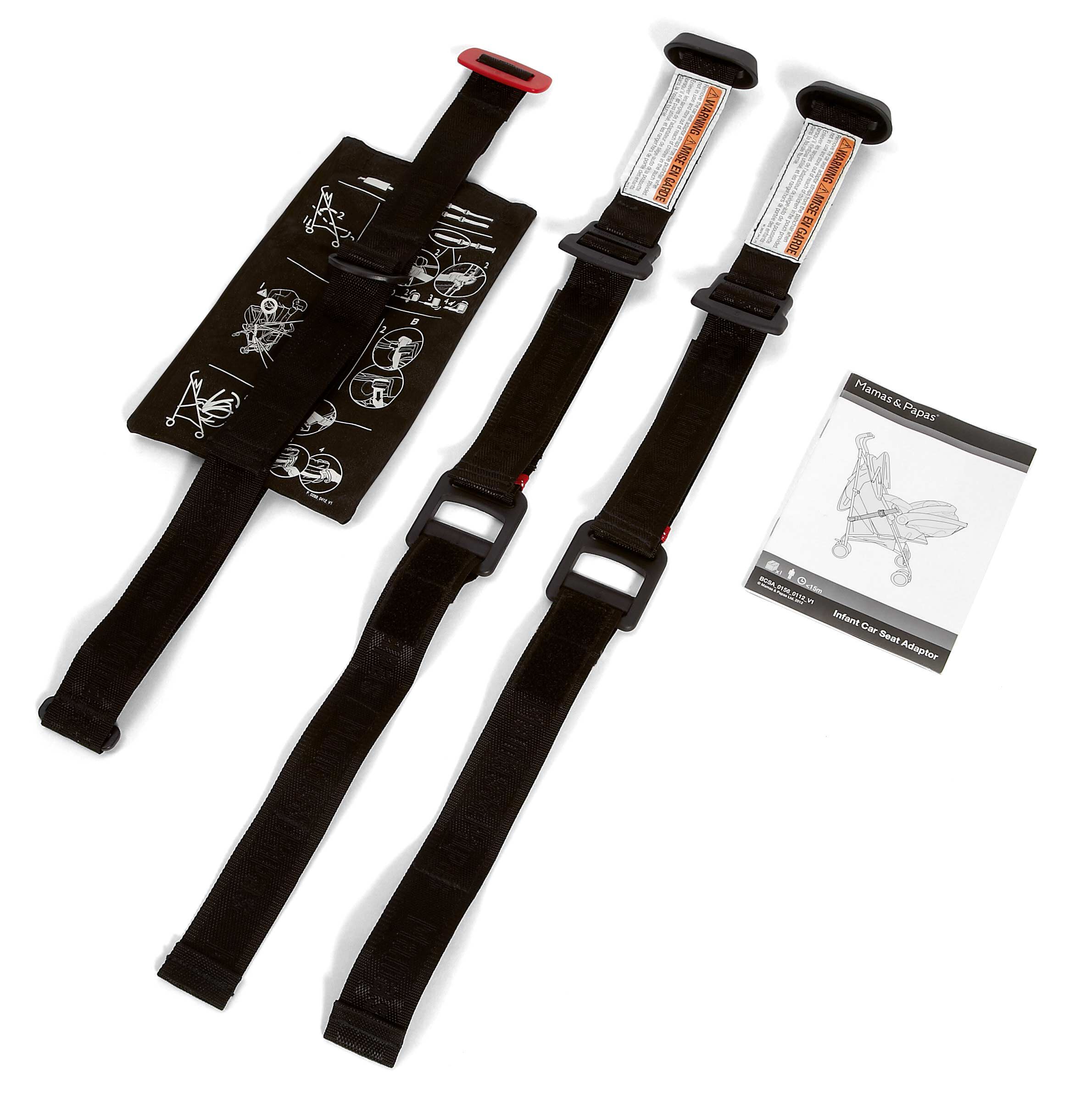وصلات تثبيت مقعد سيارة وعربة أطفال خفيفة - أسود image number 1