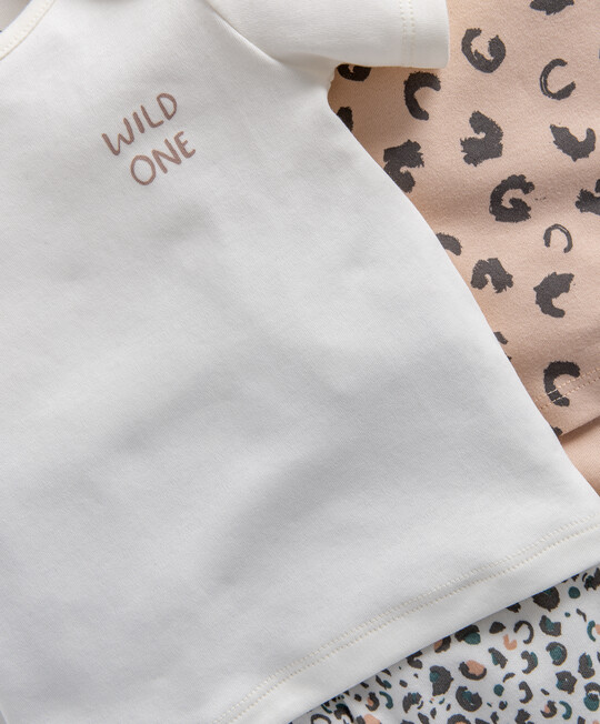 طقم بيجاما جيرسيه بنقشة حيوانات - قطعتان طقم بيجاما جيرسيه بنقشة حيوانات - قطعتان image number 2