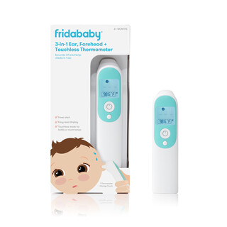 ميزان حرارة بالأشعة تحت الحمراء 3 في 1 للأذن والجبين وبدون لمس ببطاريتين AAA ميزان حرارة بالأشعة تحت الحمراء 3 في 1 للأذن والجبين وبدون لمس ببطاريتين AAA