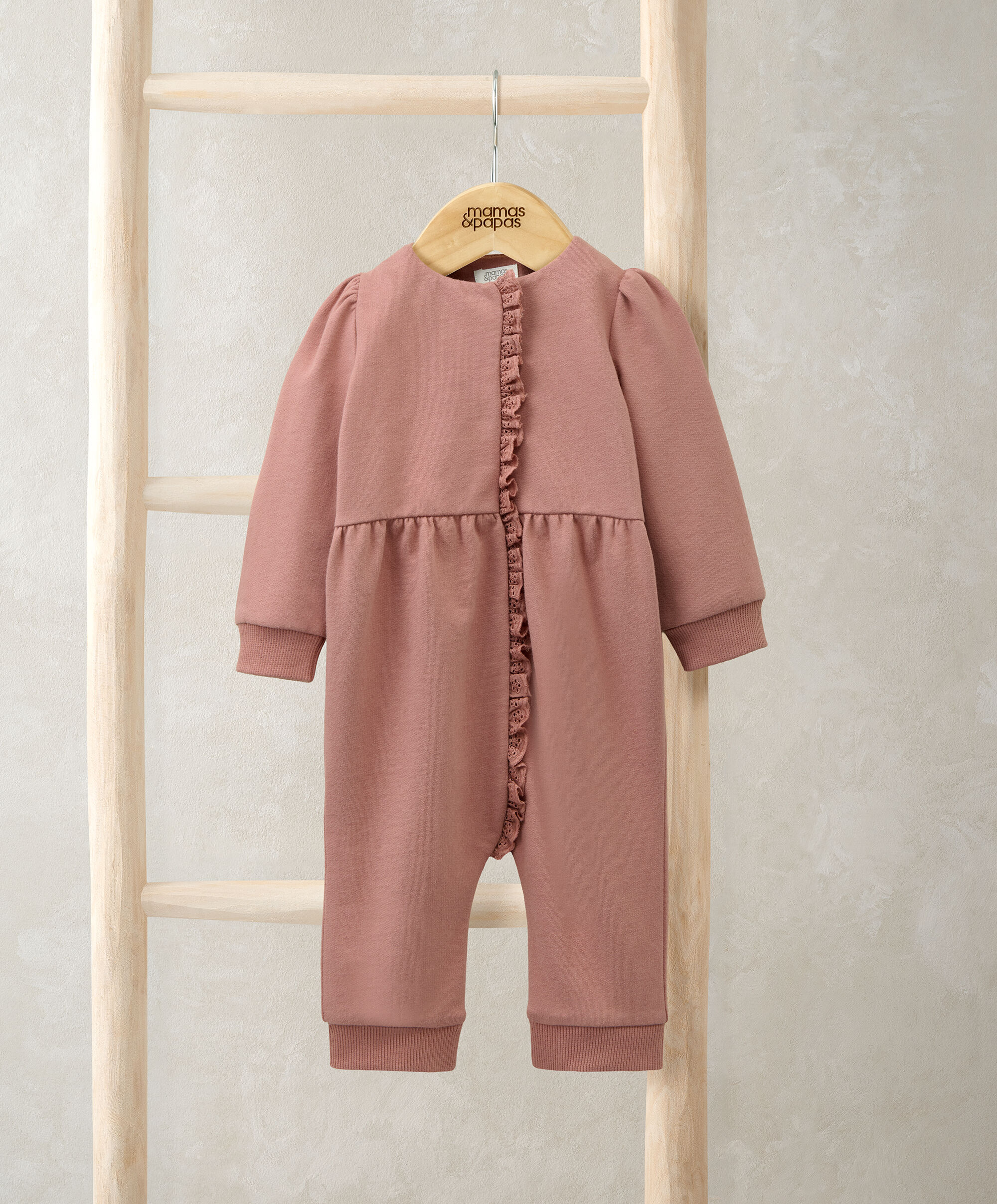 أفرول وردي بحافة دانتيل image number 1