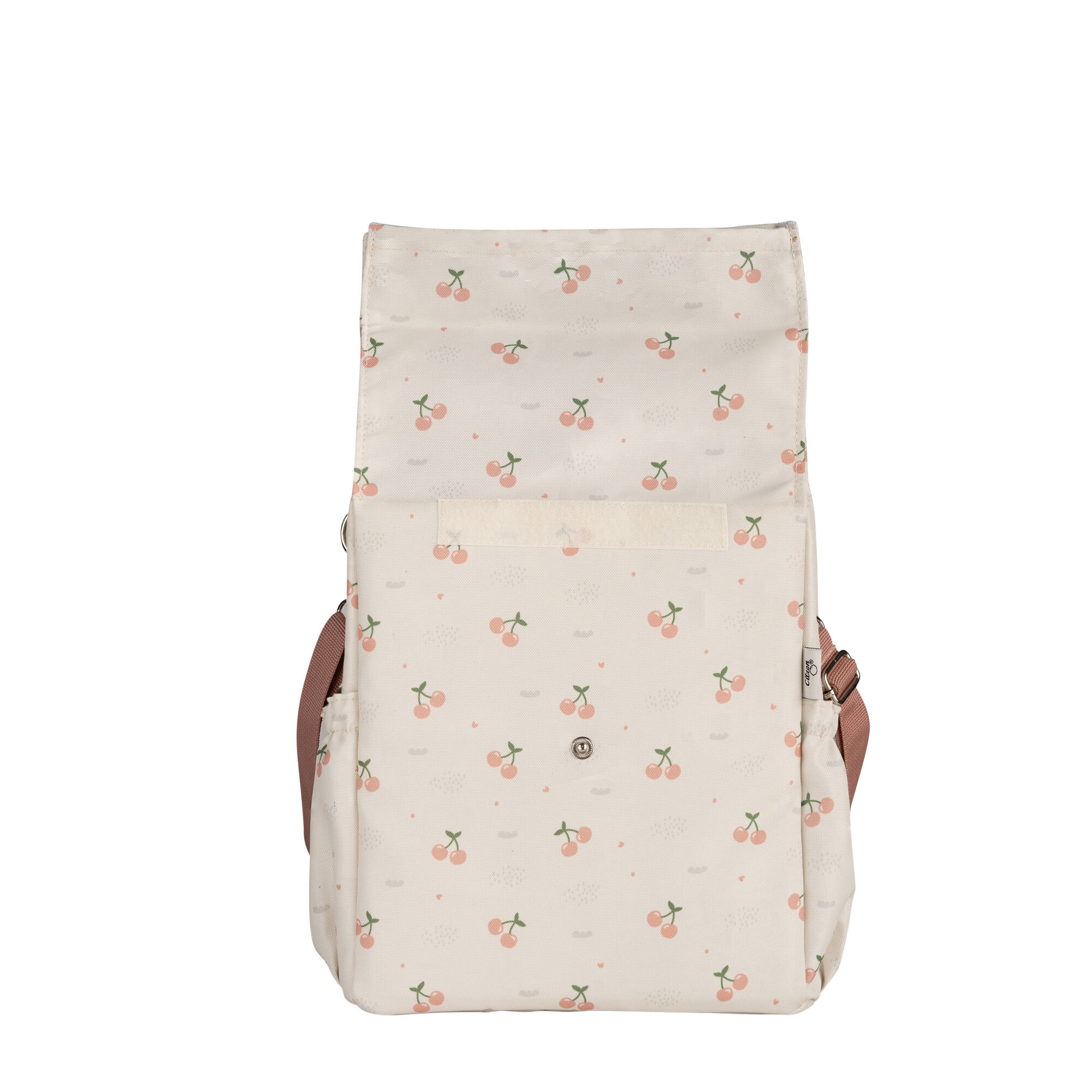 حقيبة غداء عازلة للحرارة بتصميم ملفوف من سيترون - نقشة كرز image number 2