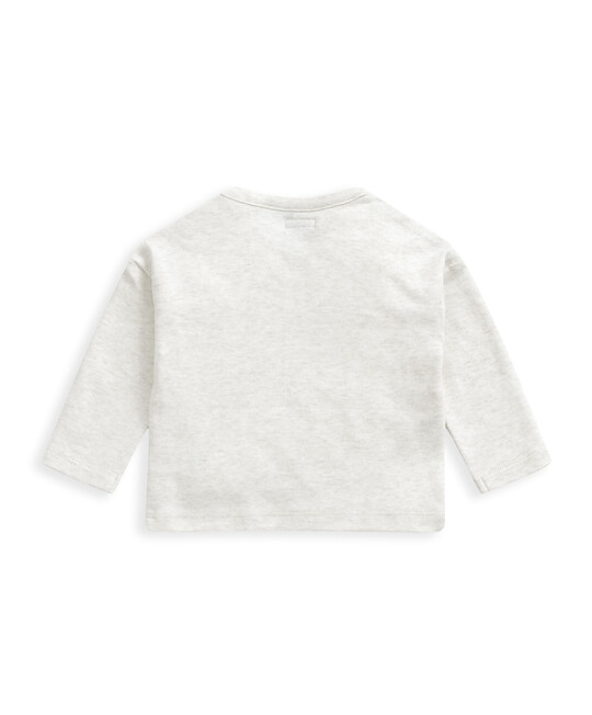 تي شيرت بأكمام طويلة وطبعة صاروخ تي شيرت بأكمام طويلة وطبعة صاروخ image number 3