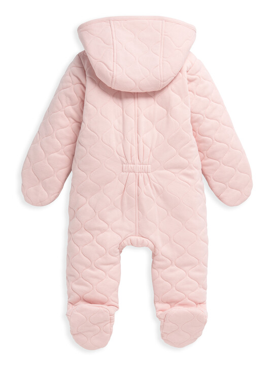 Jersey Spot Quilted Pramsuit image number 2