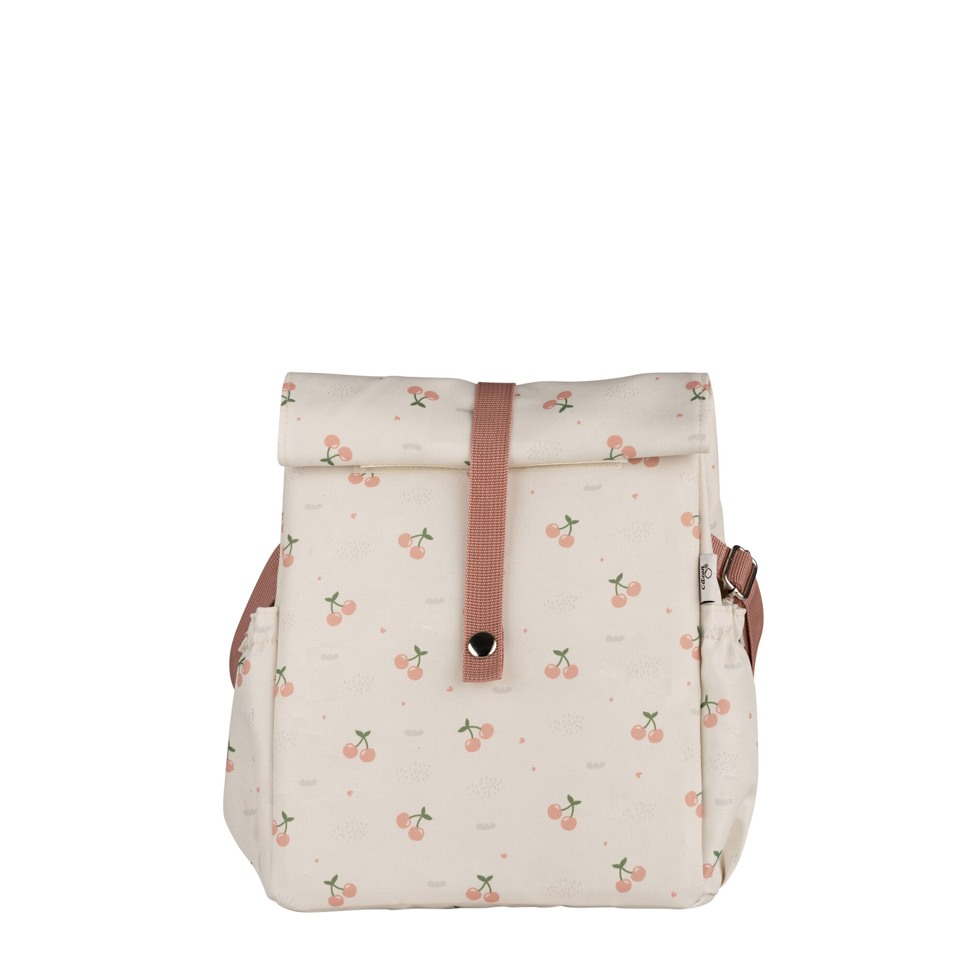 حقيبة غداء عازلة للحرارة بتصميم ملفوف من سيترون - نقشة كرز image number 1