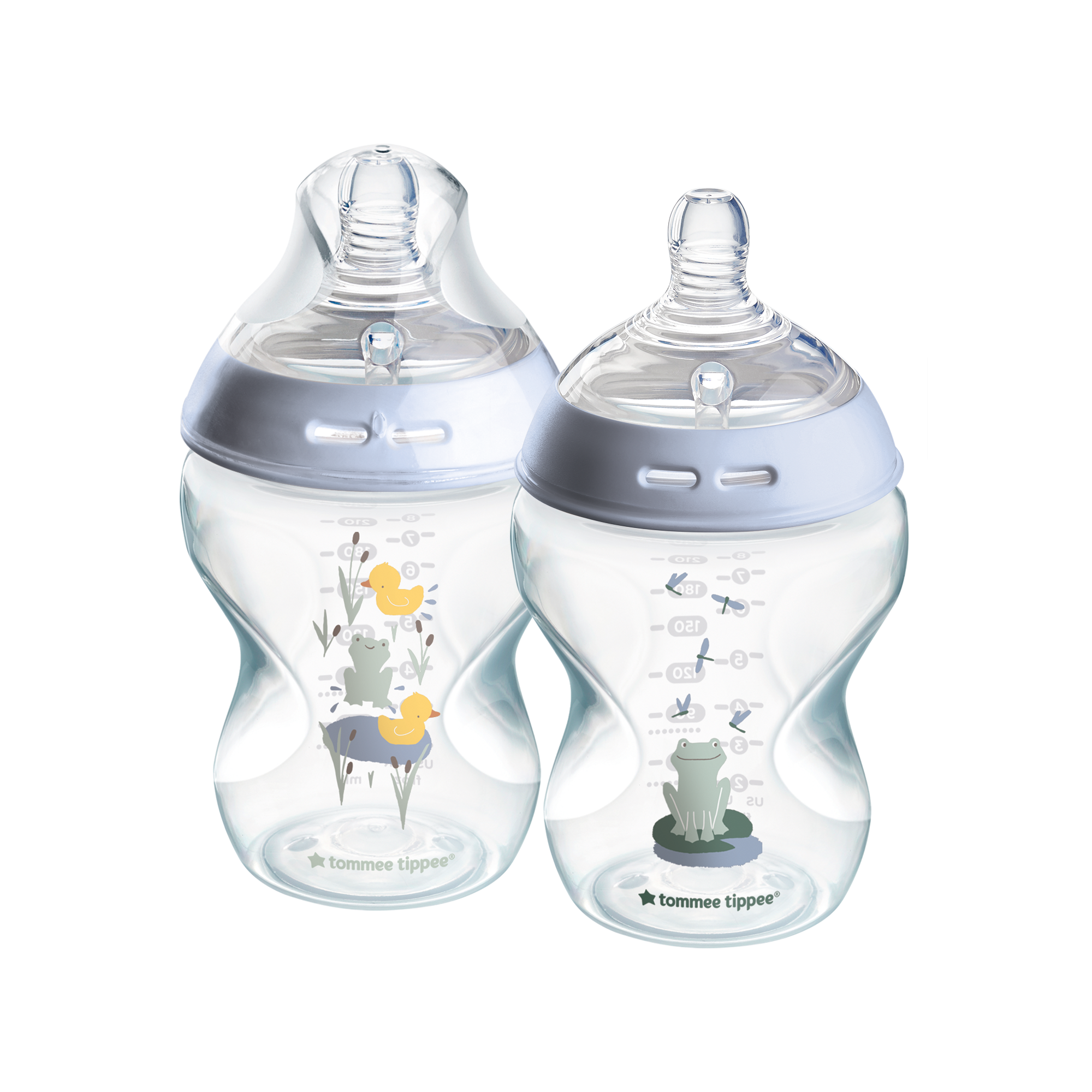 Tommee Tippee Natural Start 2X 260ml Bottles - Blue