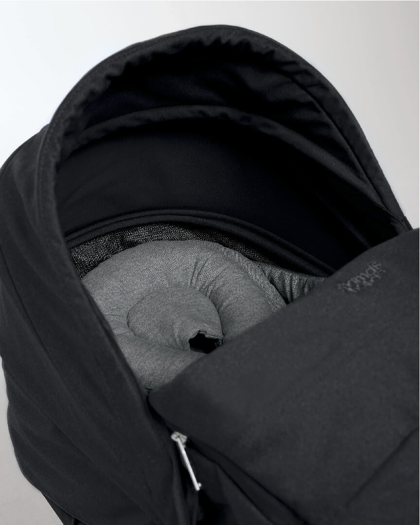 مجموعة مقعد عربة أطفال ايرو لحديثي الولادة - أسود image number 3