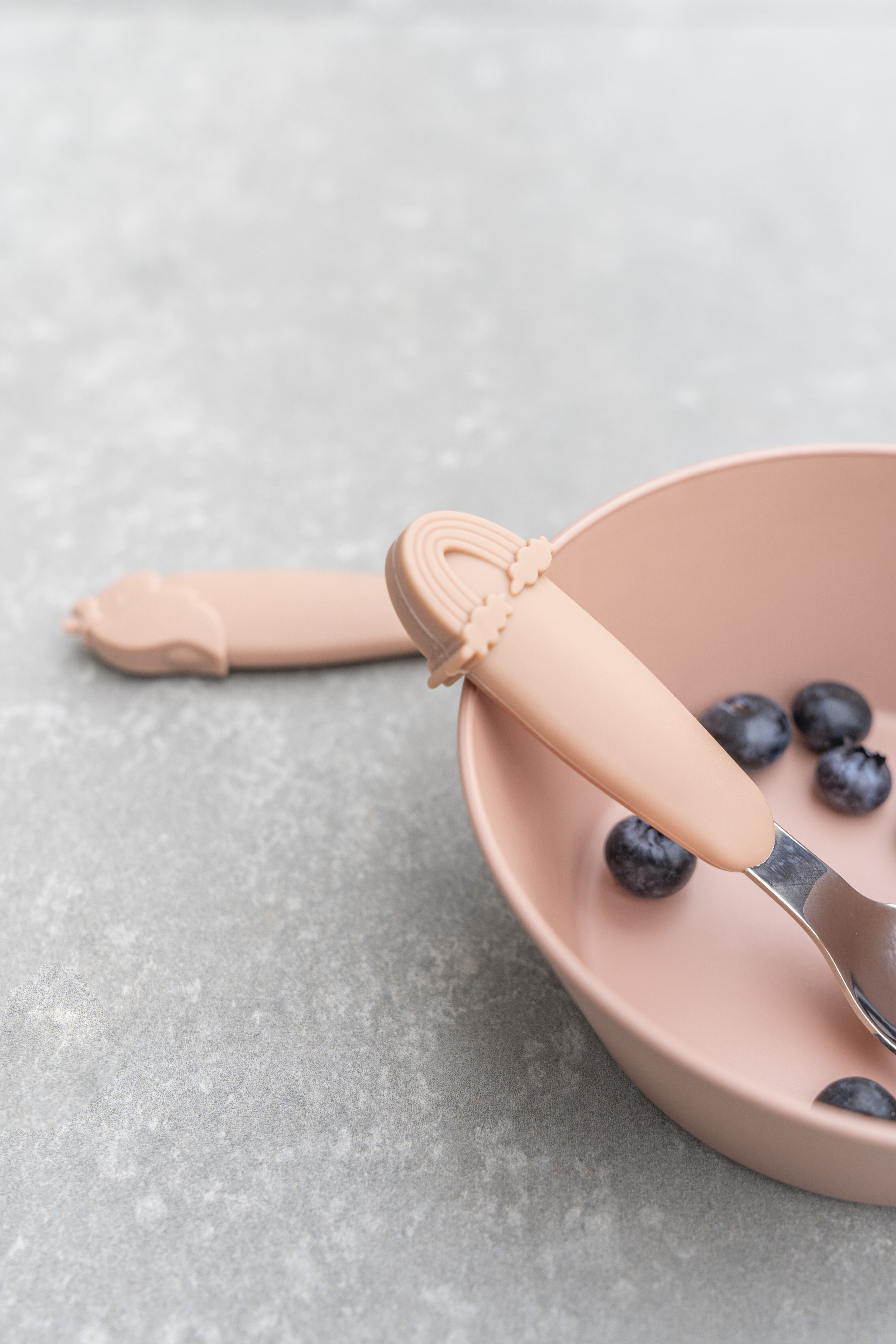 طقم أدوات طعام سيليكون من سيترون - تصميم يونيكورن image number 3