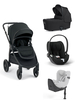 Ocarro 2 Pushchair and Carrycot Bundle with Cybex Cloud T i-Size Infant Car Seat and Base (4 Pieces) - Eclipse