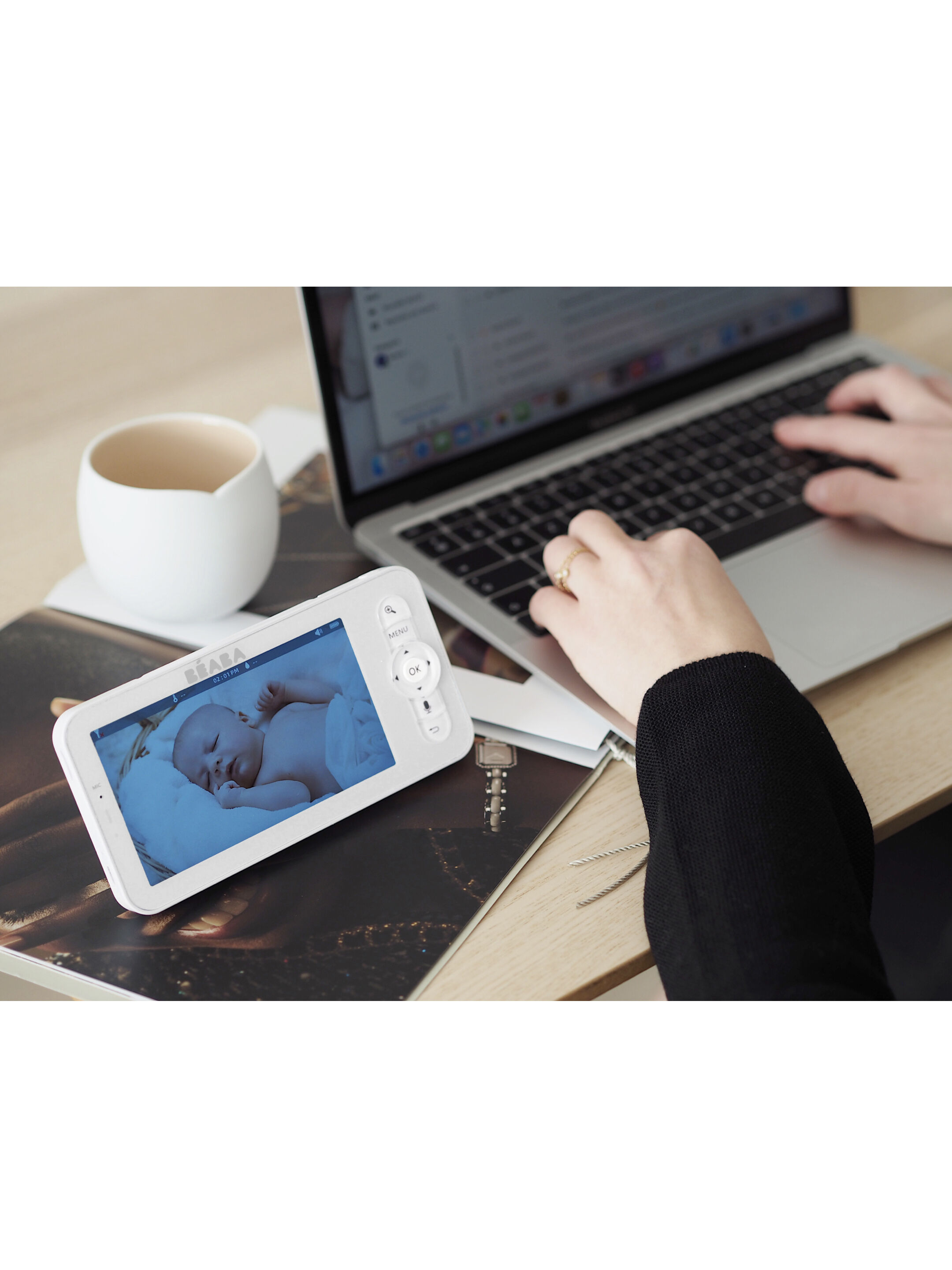 Beaba Video Baby Monitor Zen Premium V2 - White image number 4