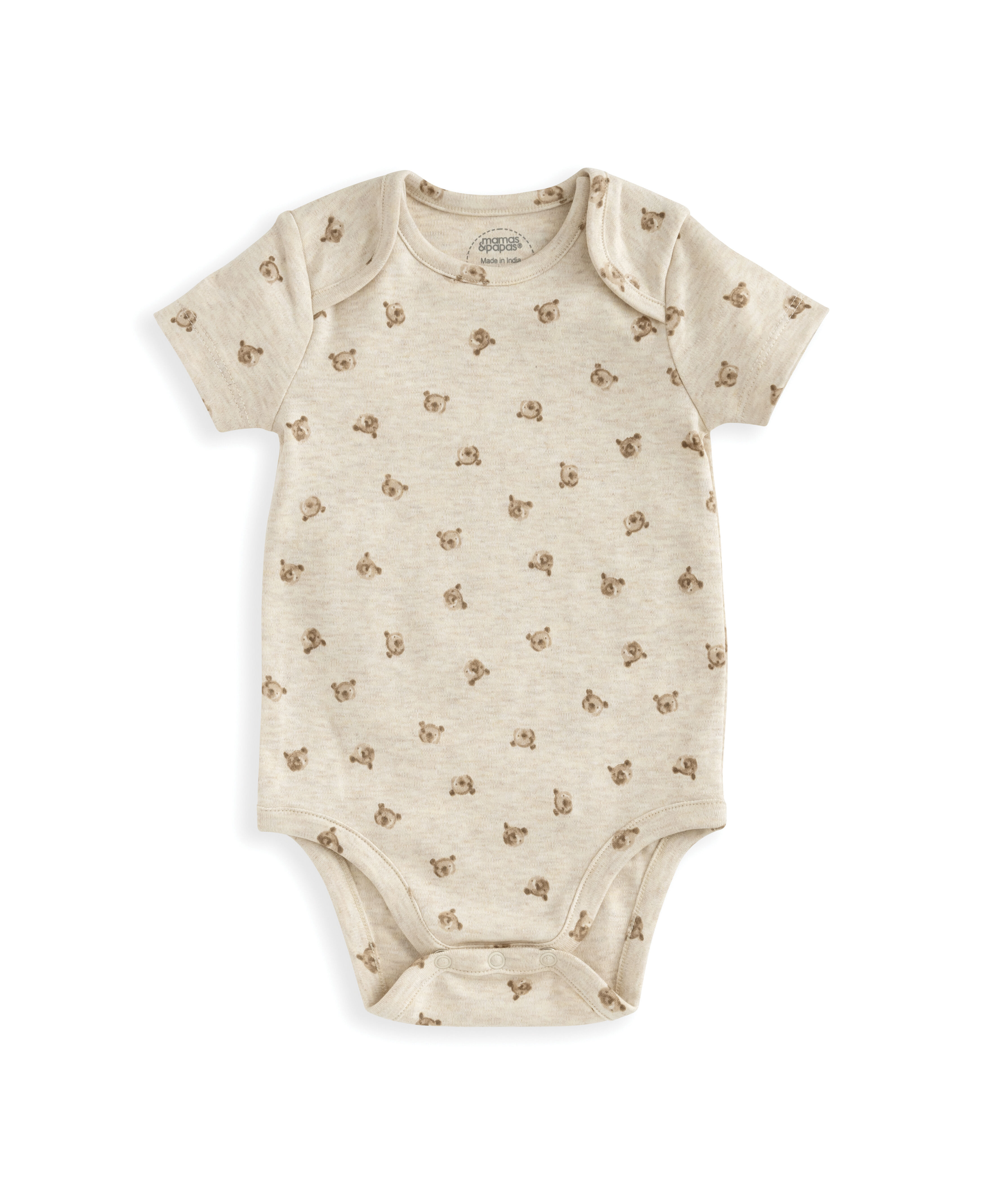 طقم لباس قطعة واحدة بنقشة دب - 3 قطع image number 3