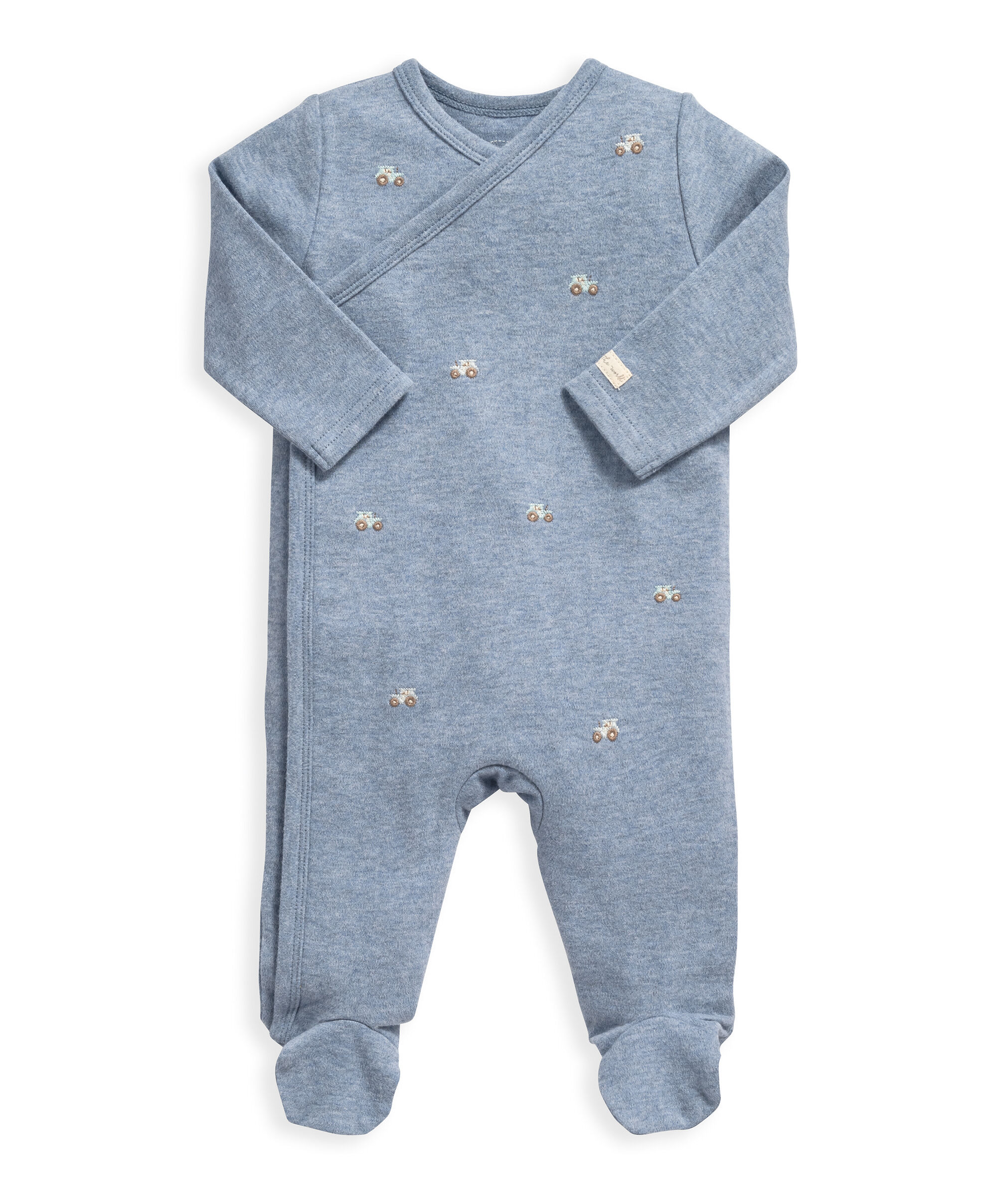 لباس الكل في واحد بتصميم ملفوف ونقشة جرار image number 1