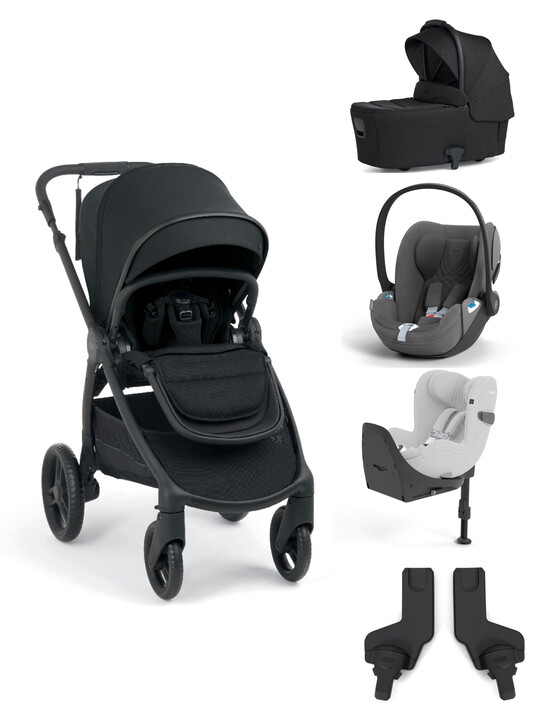 Ocarro 2 Pushchair and Carrycot Bundle with Cybex Cloud T i-Size Plus Car Seat, Adaptor, and Base (5 Pieces) – Eclipse Ocarro 2 Pushchair and Carrycot Bundle with Cybex Cloud T i-Size Plus Car Seat, Adaptor, and Base (5 Pieces) – Eclipse image number 1