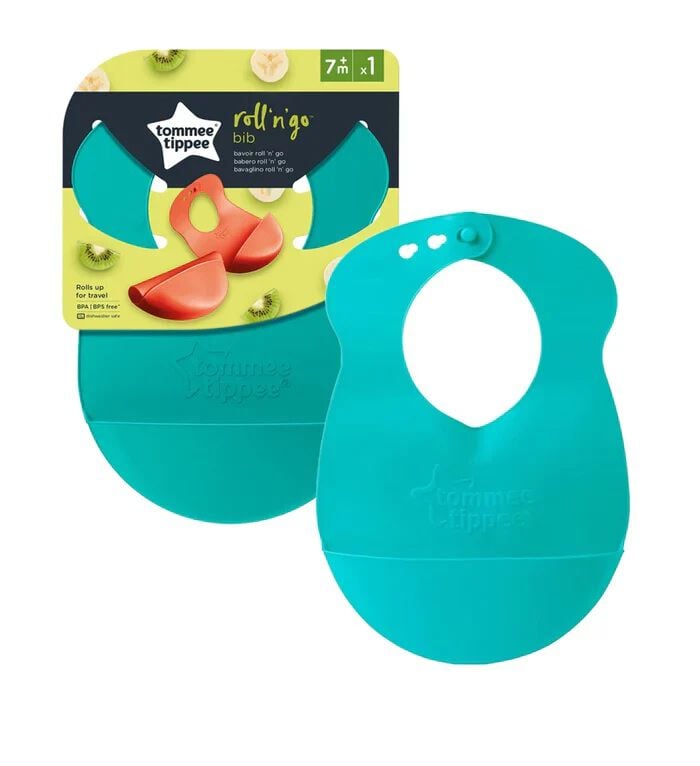 Tommee Tippee Explora Roll and Go Bib - Green