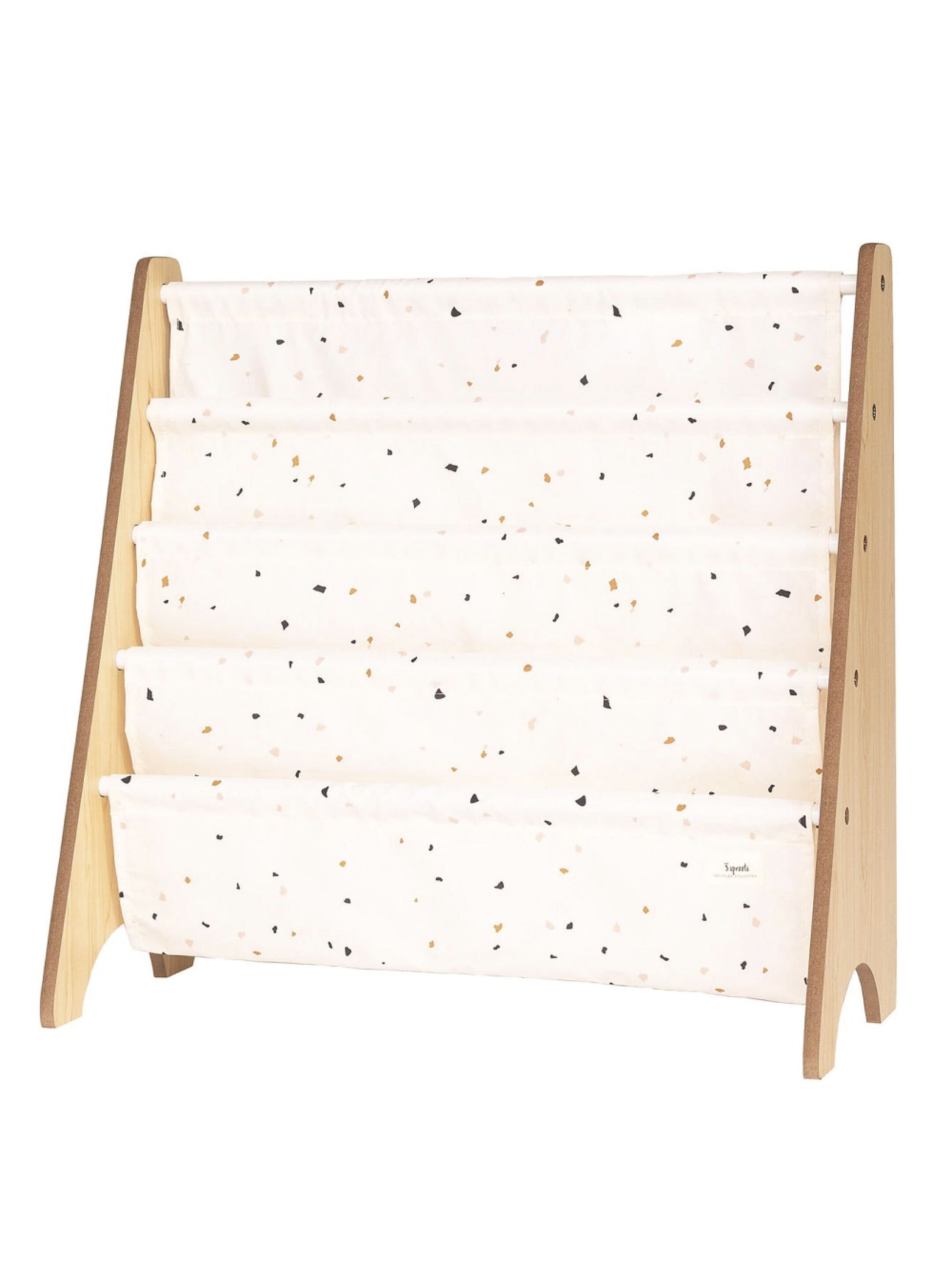 رف تنظيم الكتب معاد تدويره من 3 سبراوتس - أبيض كريمي image number 1