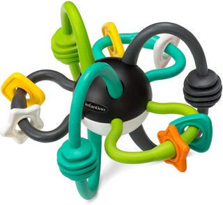 كرة خشخيشة لينة للهز والعض من إنفانتينو كرة خشخيشة لينة للهز والعض من إنفانتينو