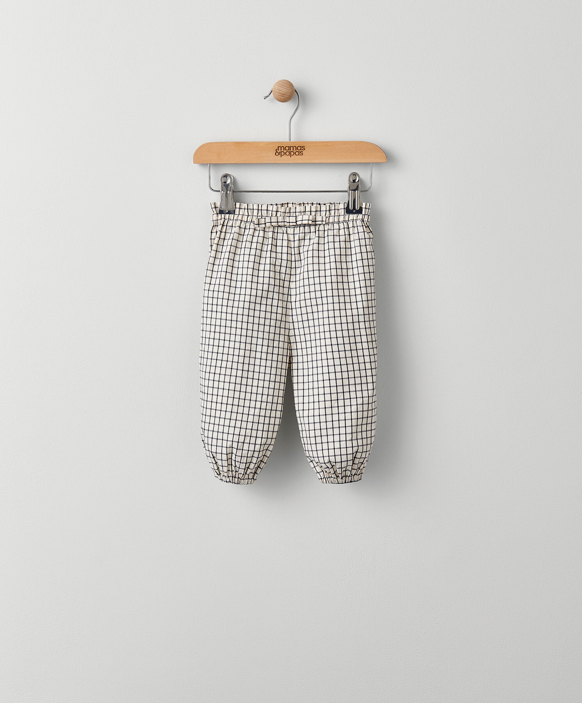 بنطال بنقشة مربعات image number 1